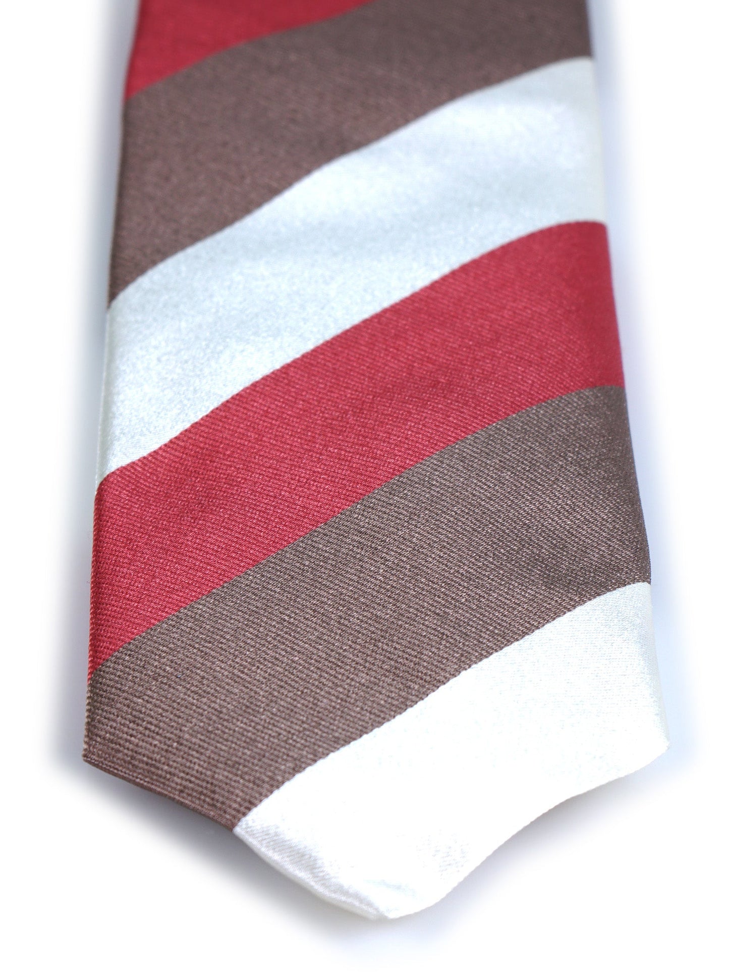 3 Fold Beige Silk Woven Tie DINA