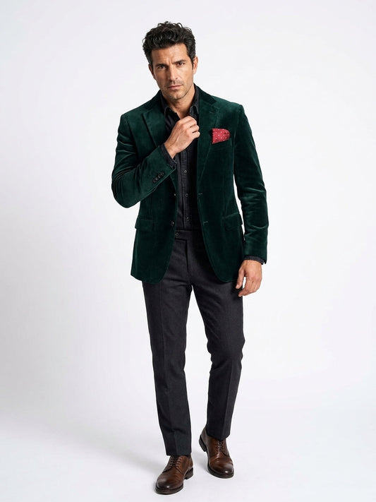 Portaocchiali rosso in seta jacquard LORENO