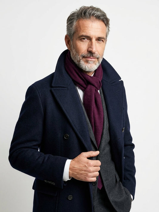 Sciarpa bordeaux cashmere EPICA