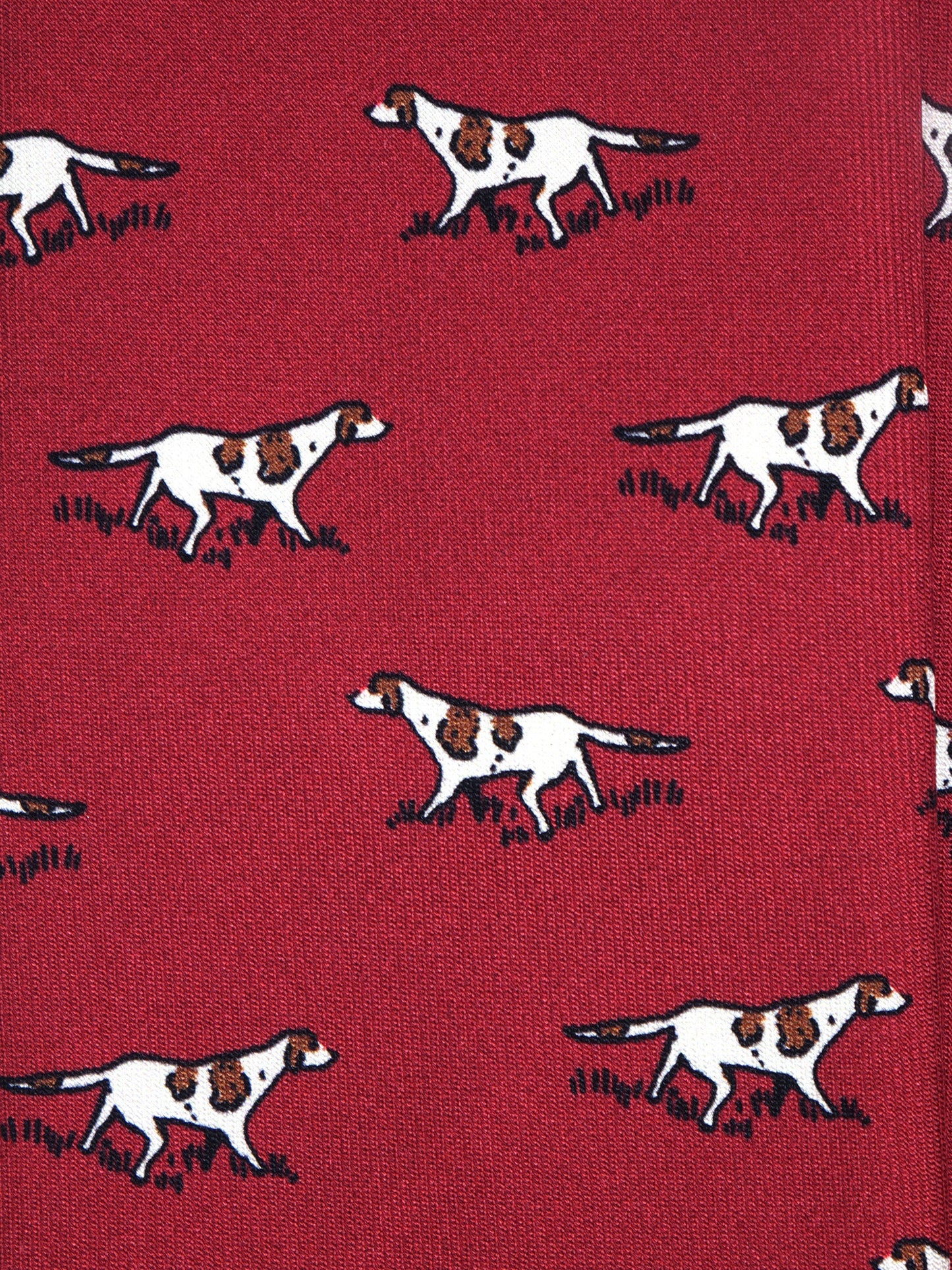 Red 3 Folds SEGUGIO Tie in Printed Silk
