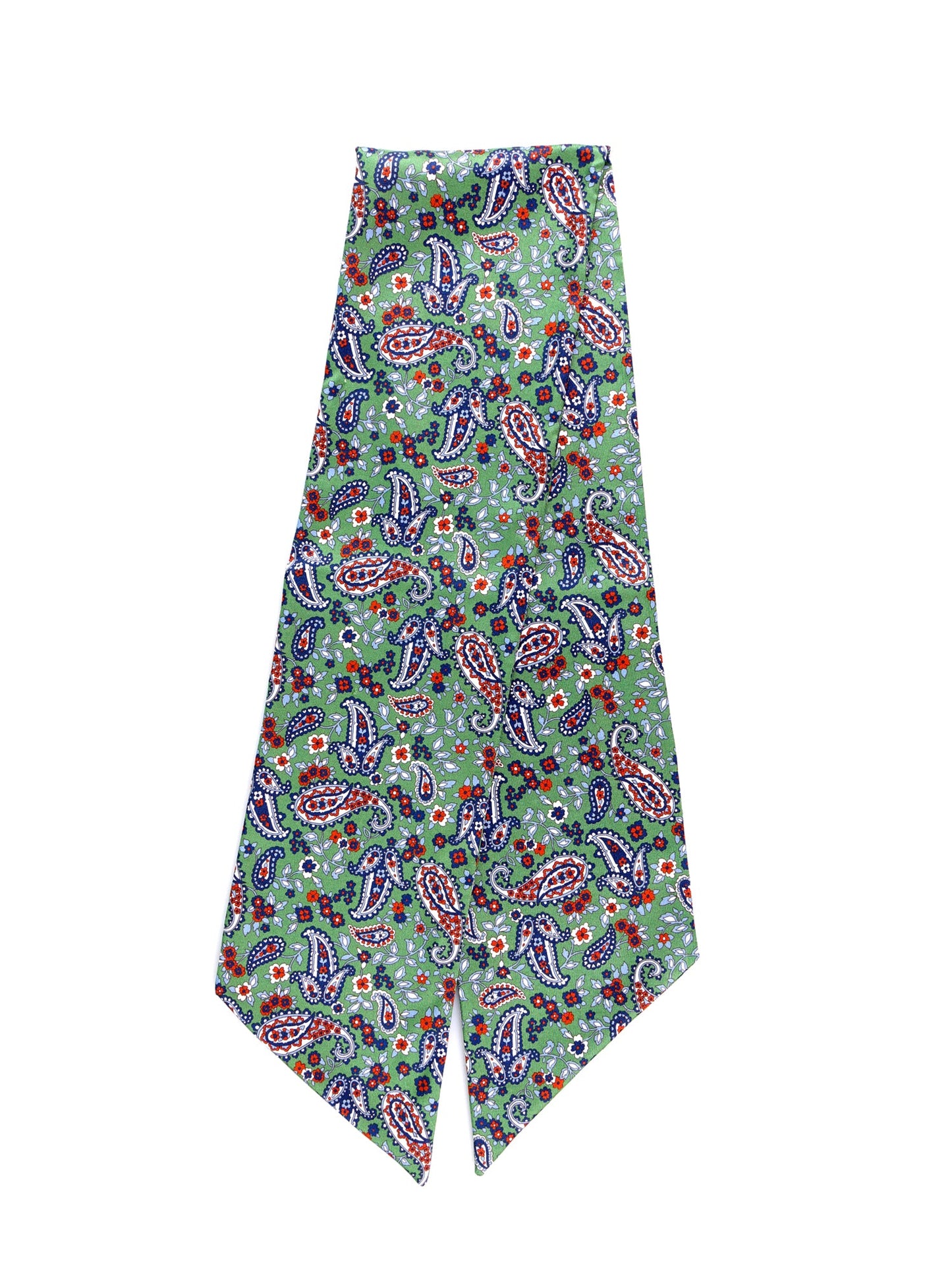 Light green Panama silk twilly scarf ABISSO