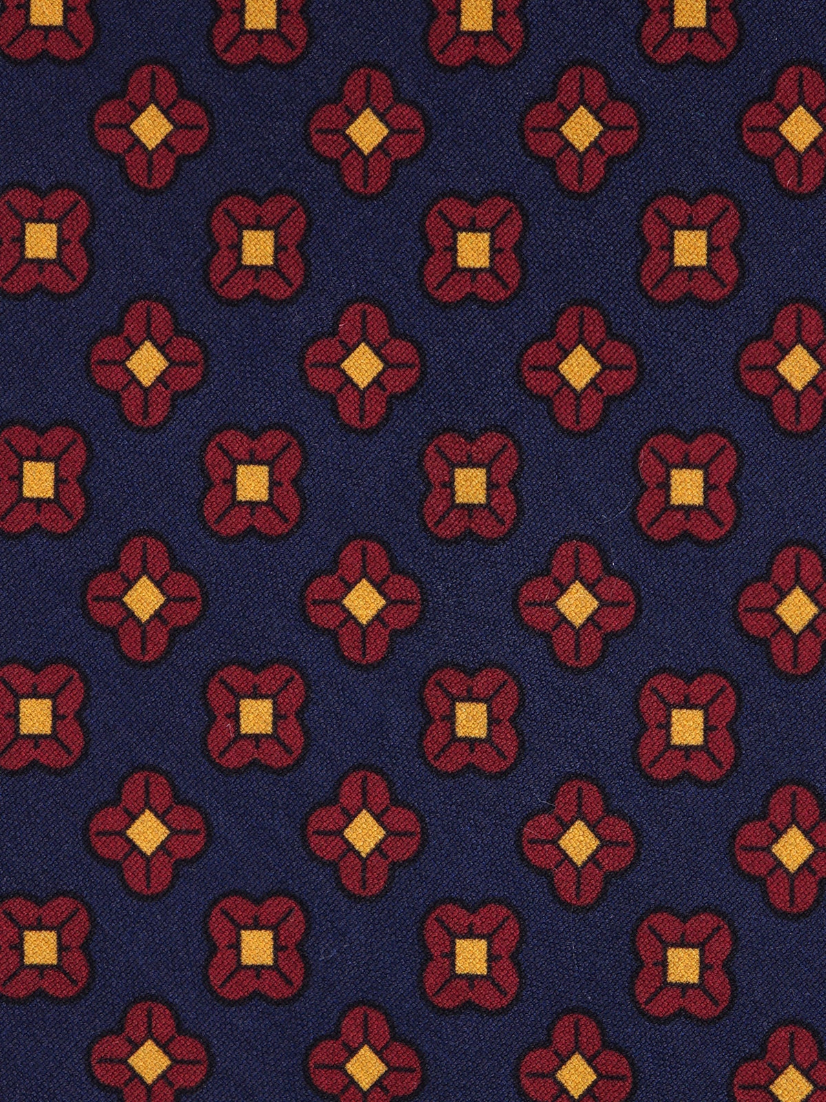 AGHATA blue 3-fold tie in madder silk