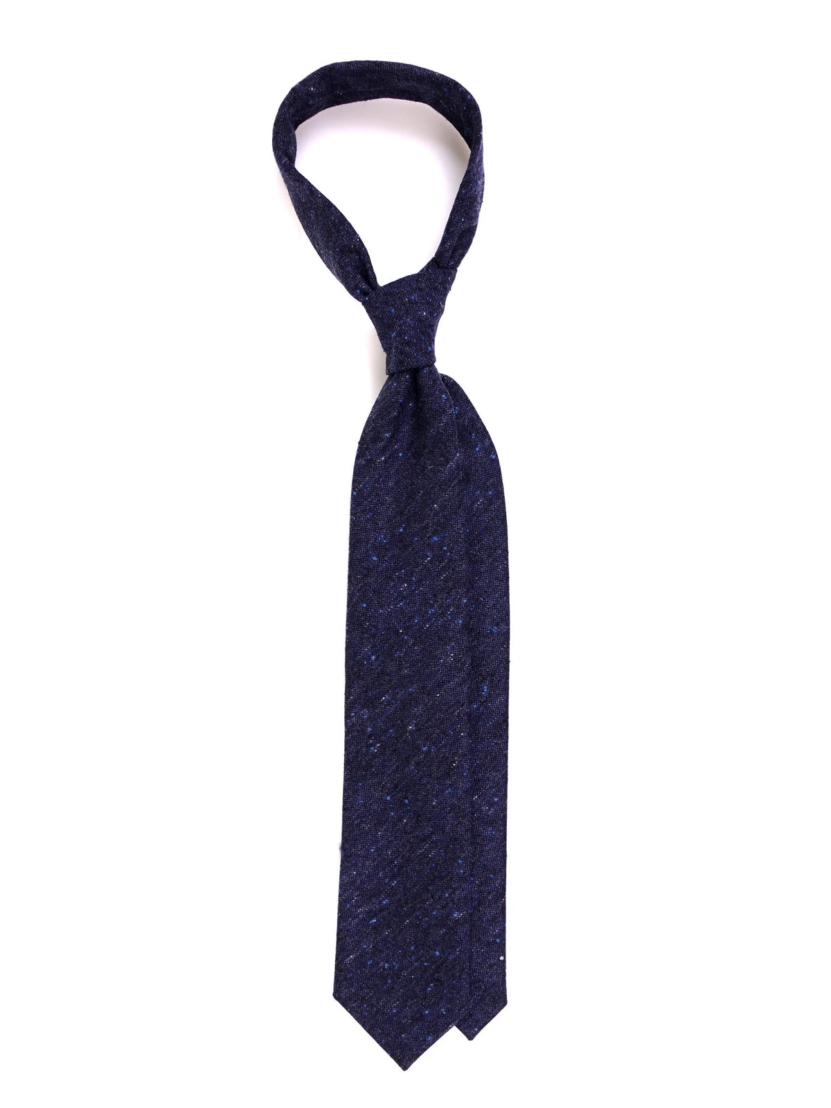 AIMERS pure wool navy blue 3-fold tie