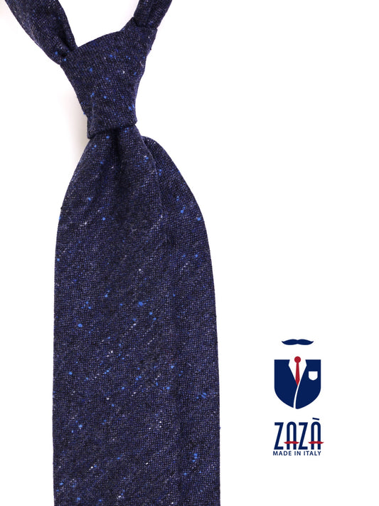 AIMERS pure wool navy blue 3-fold tie