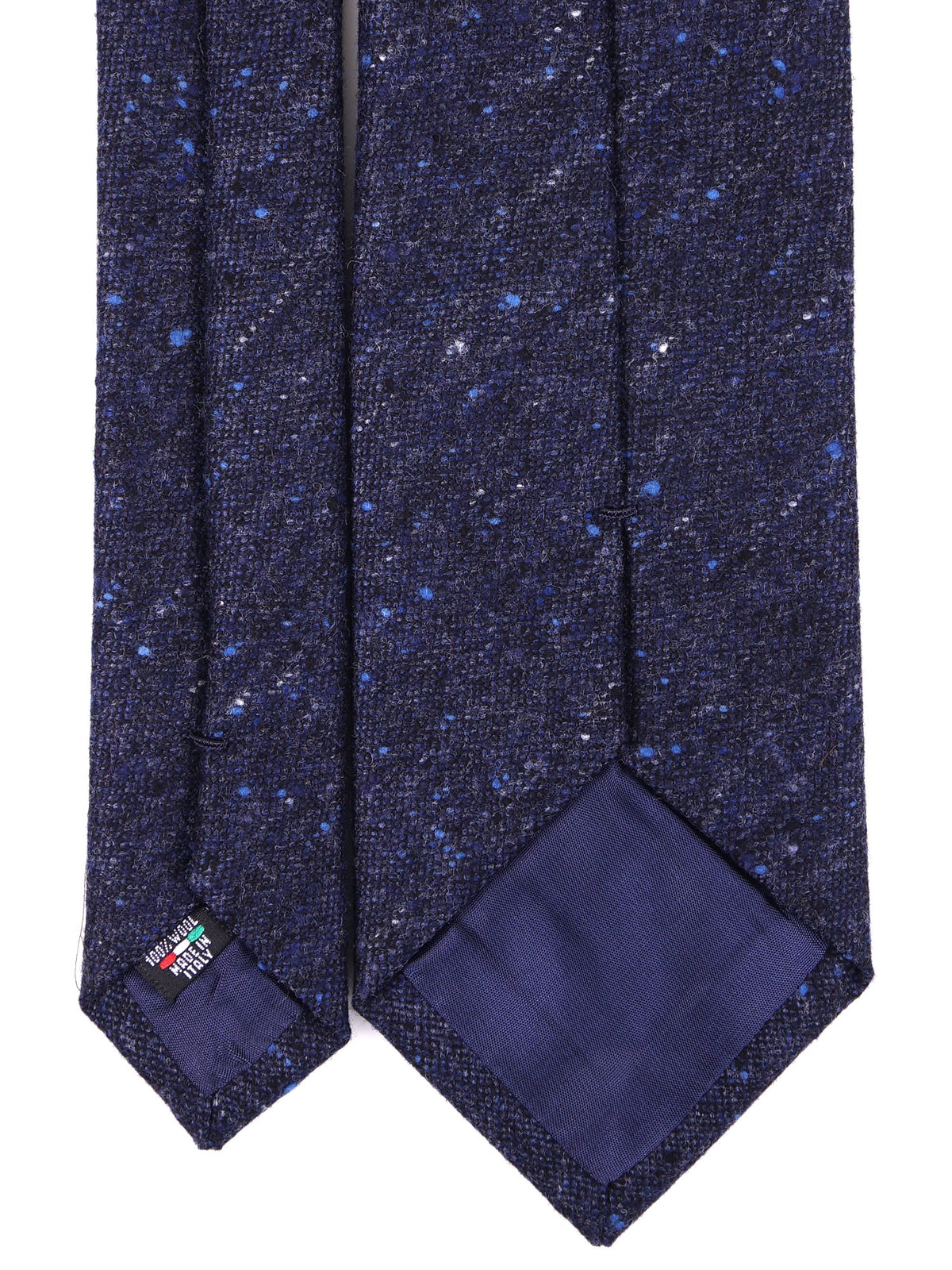 AIMERS pure wool navy blue 3-fold tie