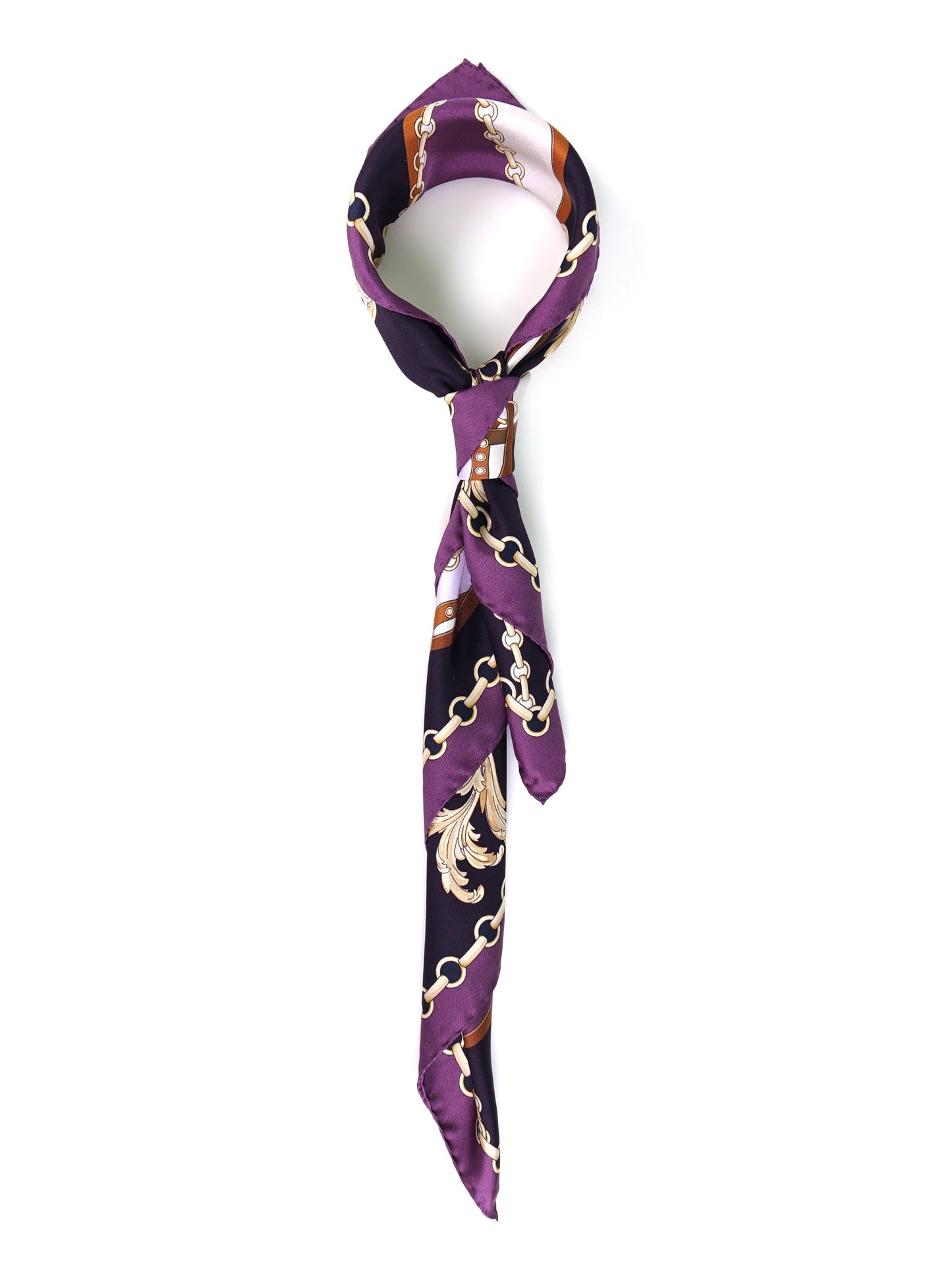 Alena Wisteria Print 90x90cm Silk Foulard