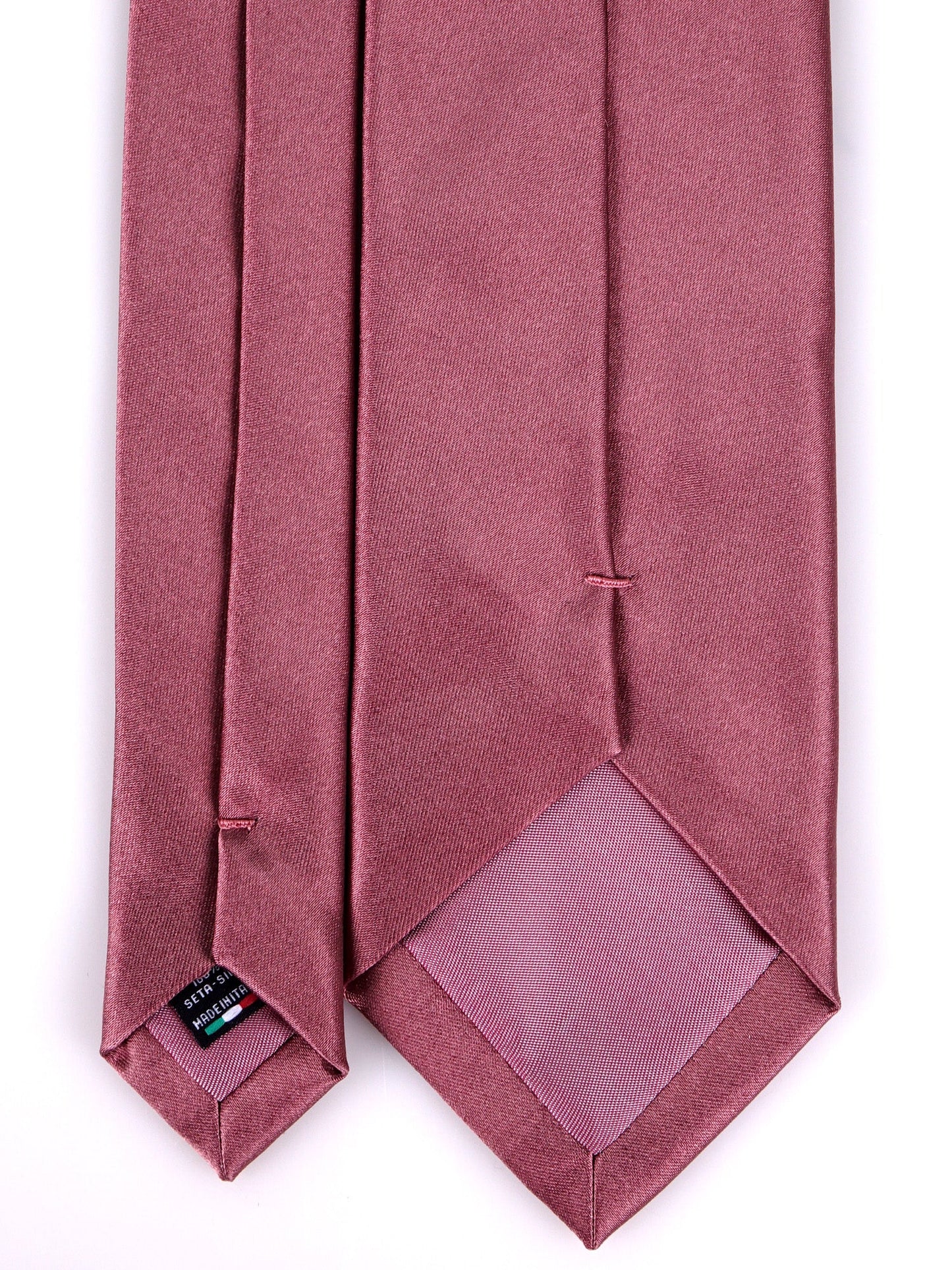 AMANTEA 3-fold pink satin silk tie