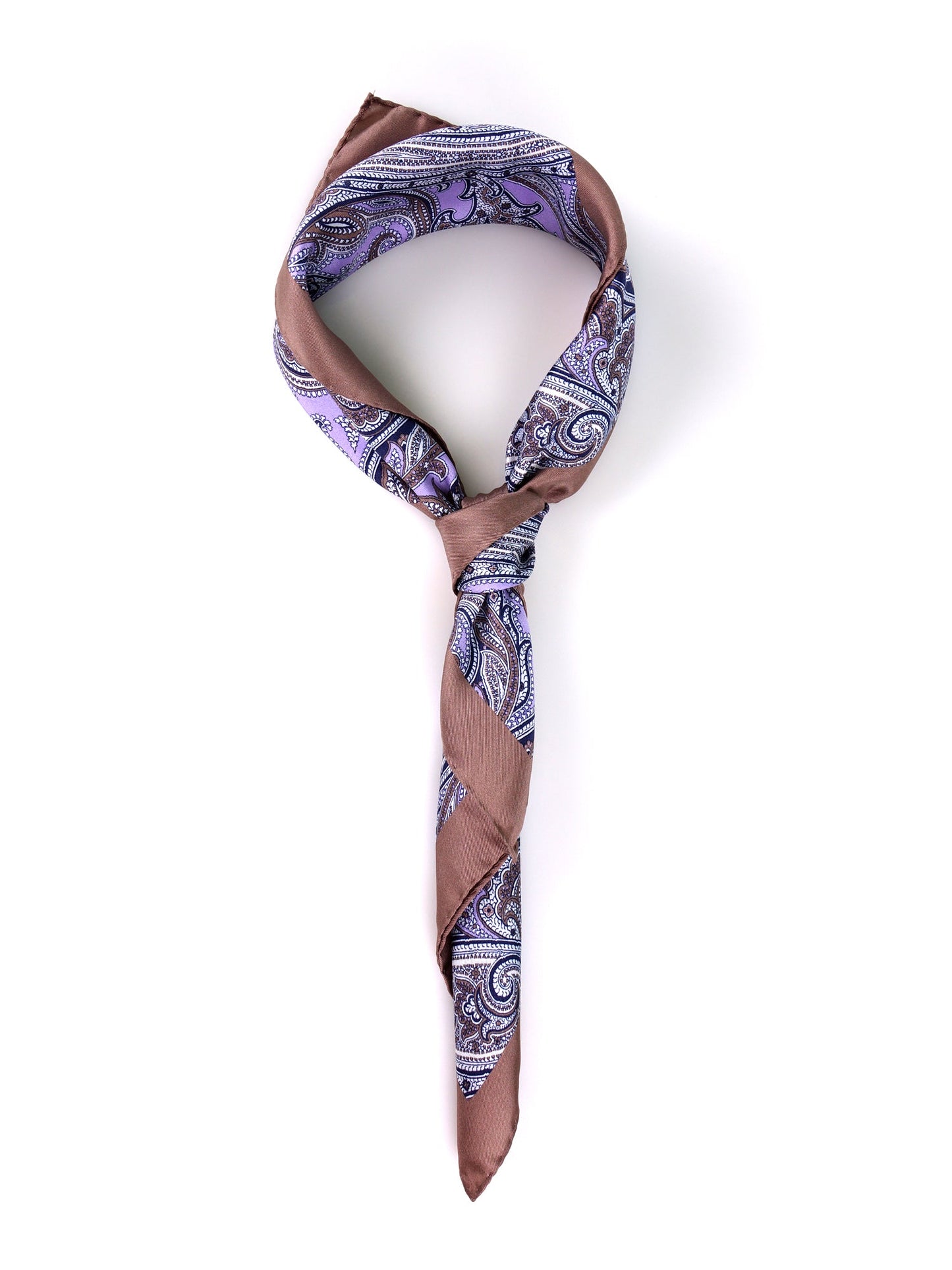 ARABESQUE wisteria printed silk foulard