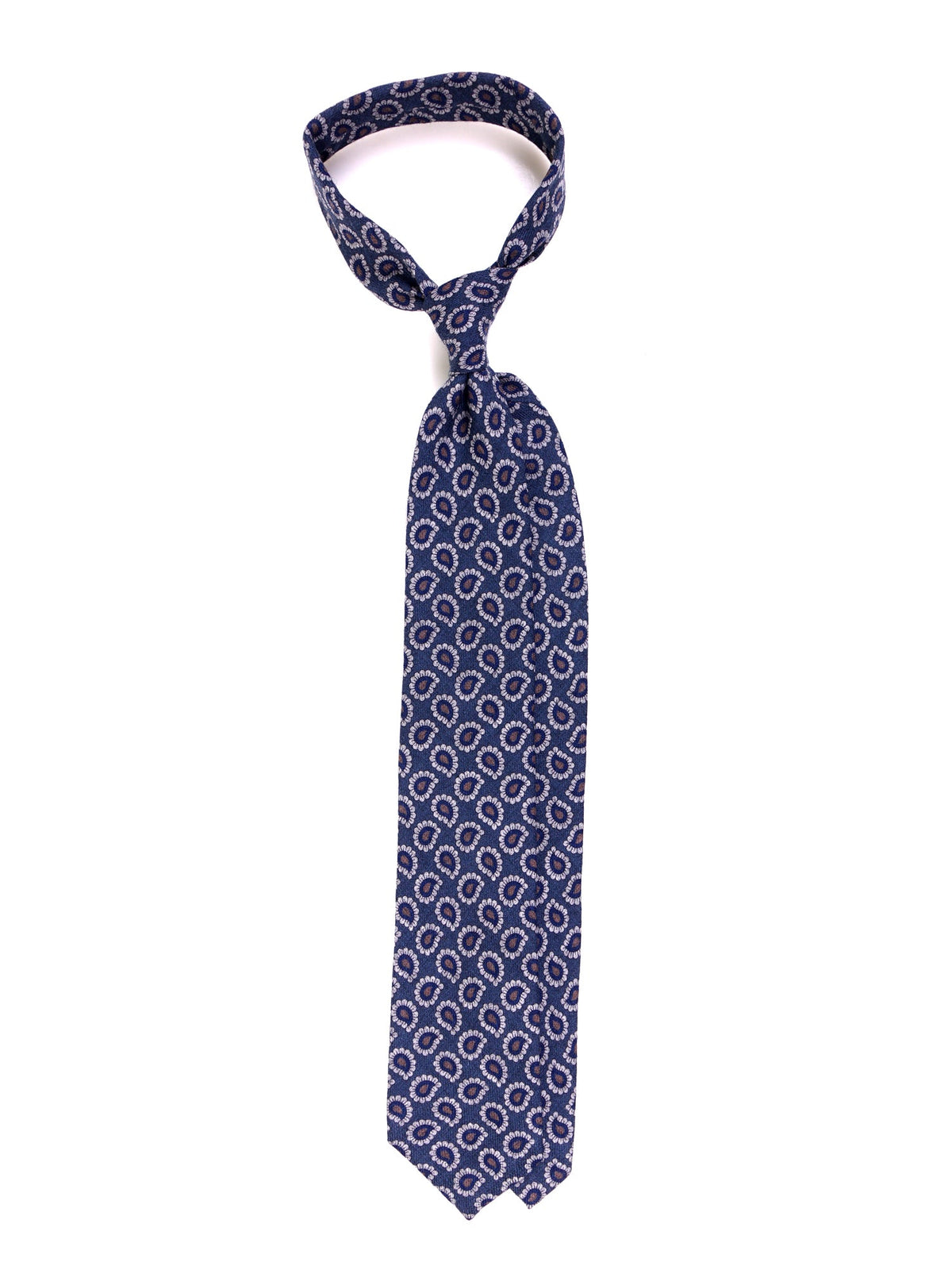 ARCHER pure wool avion blue 3-fold tie