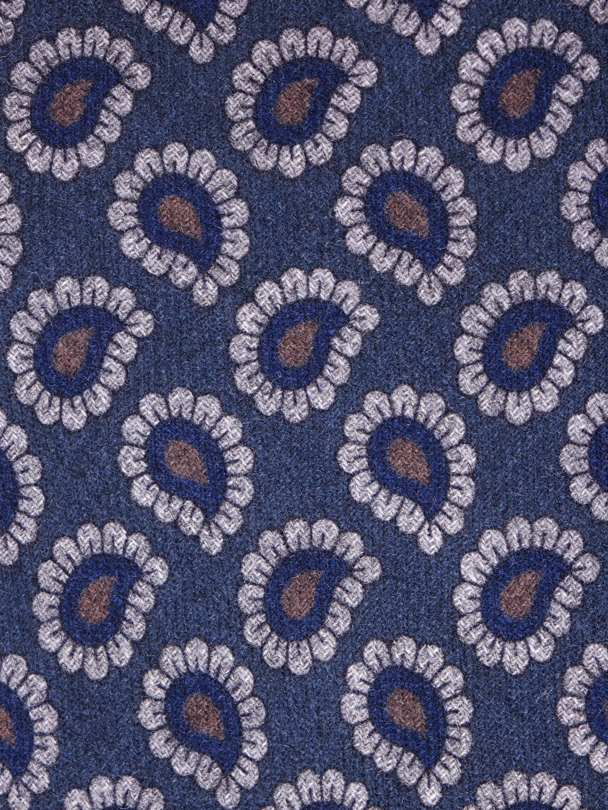 ARCHER pure wool avion blue 3-fold tie