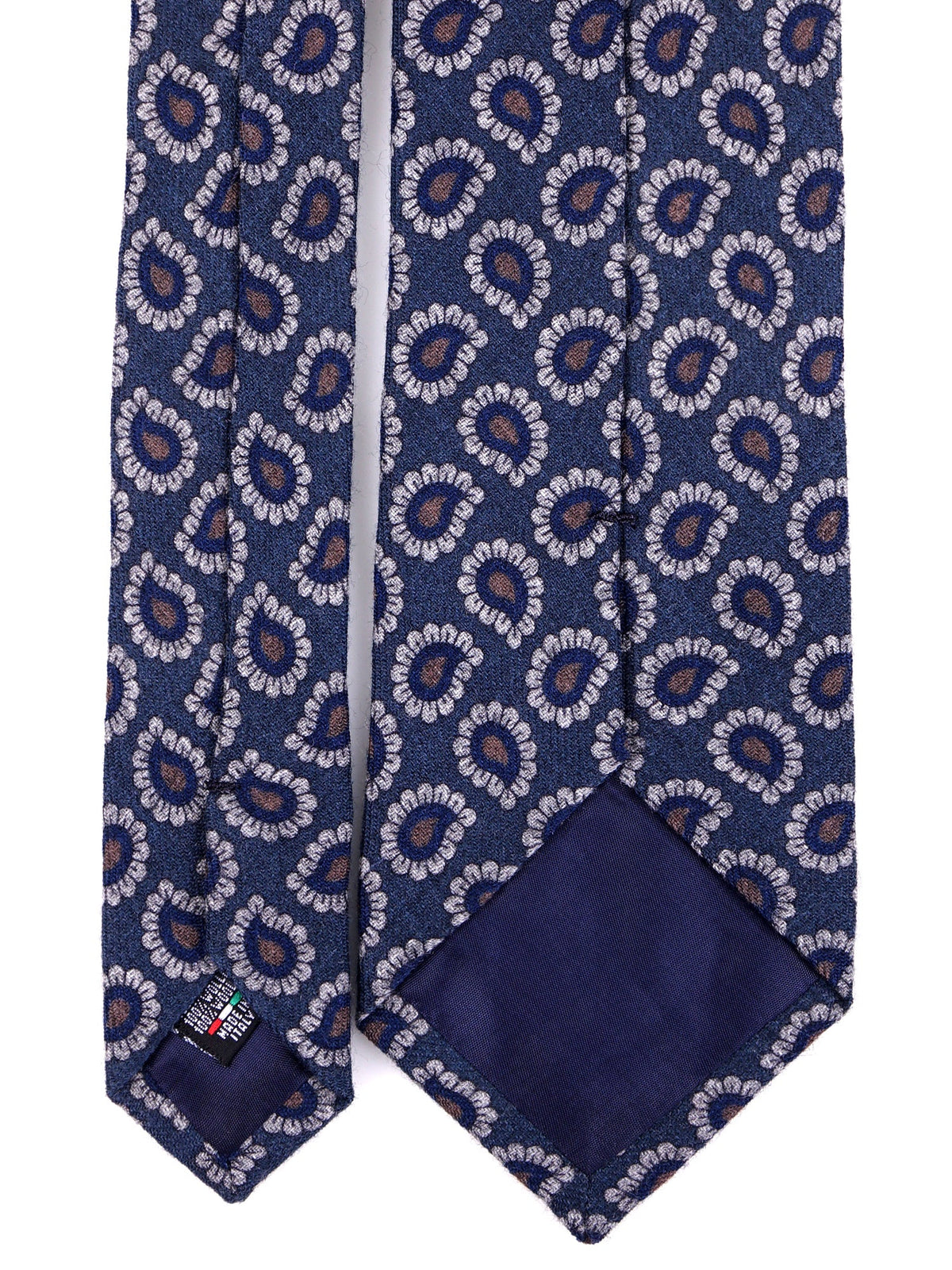 ARCHER pure wool avion blue 3-fold tie