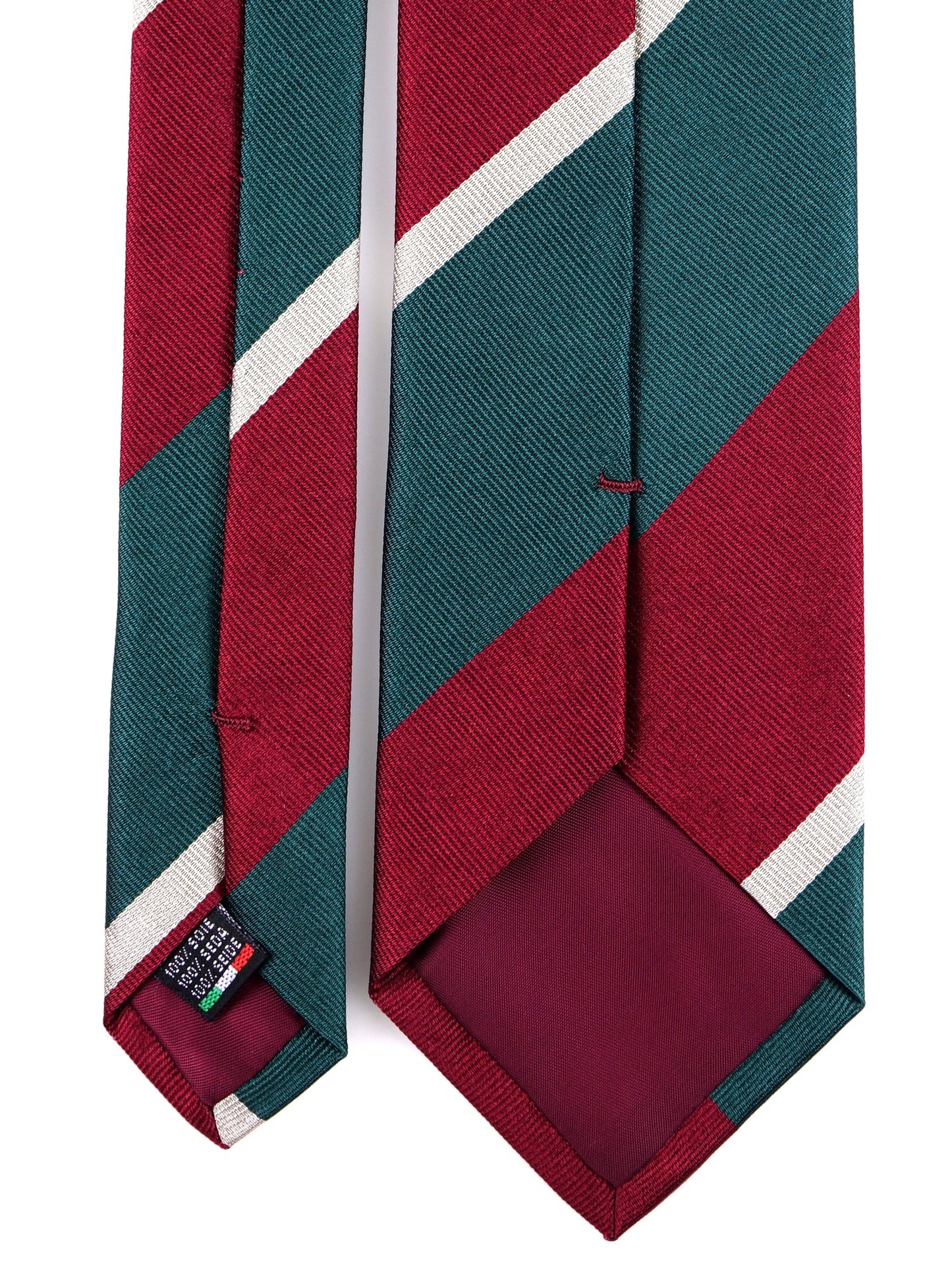 ARMENDE 3-fold tie in burgundy jacquard silk
