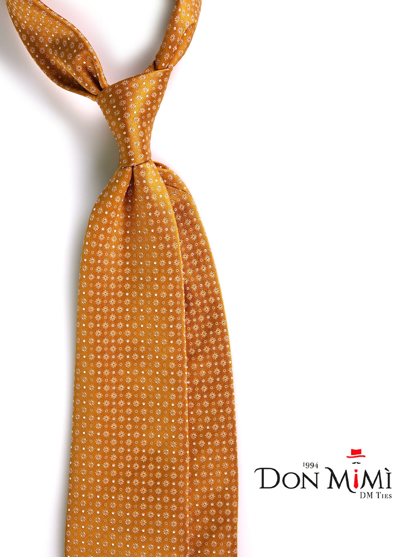 3-fold gold tie AURA woven silk