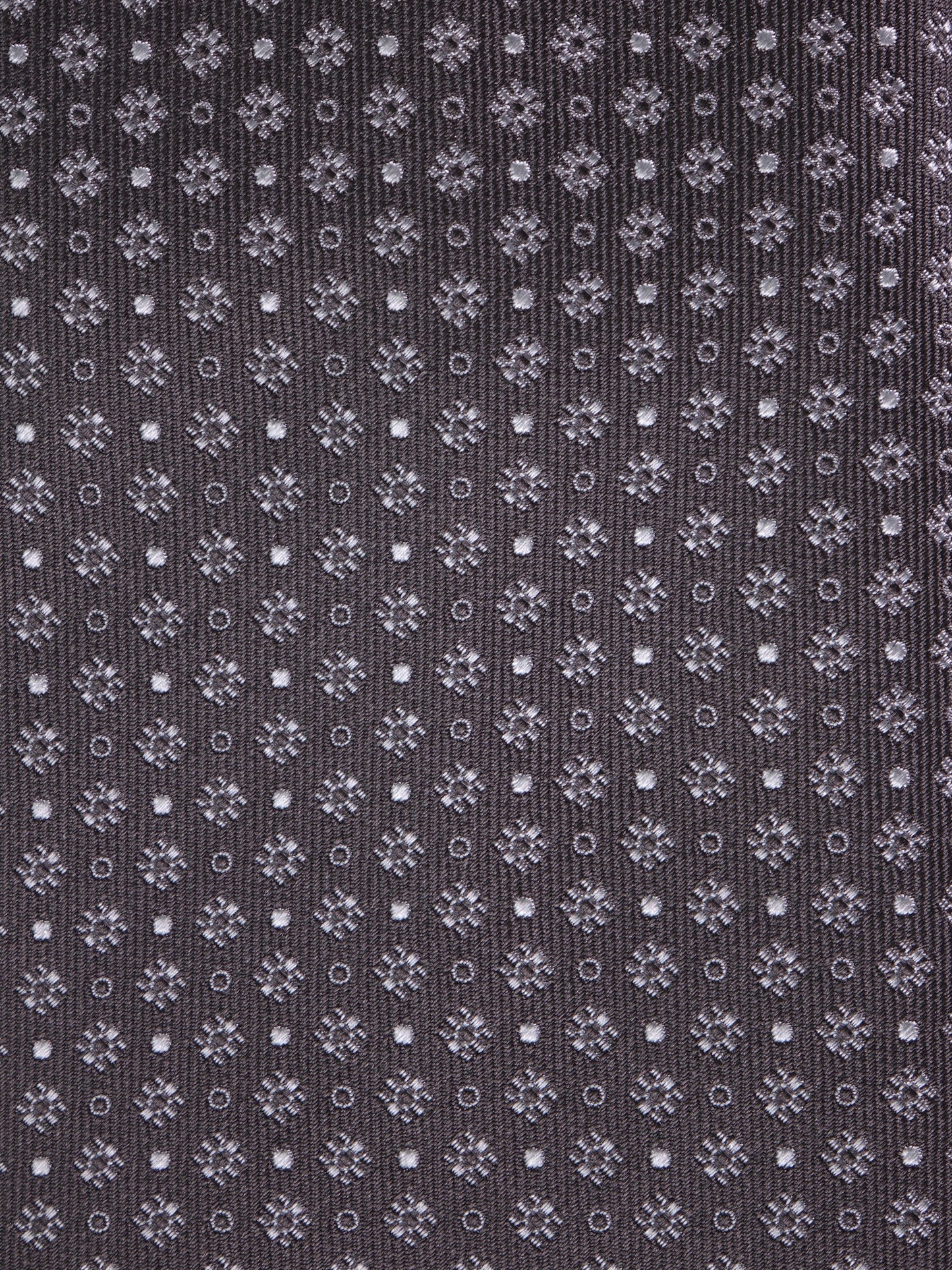 3 Fold grey AURA woven silk tie