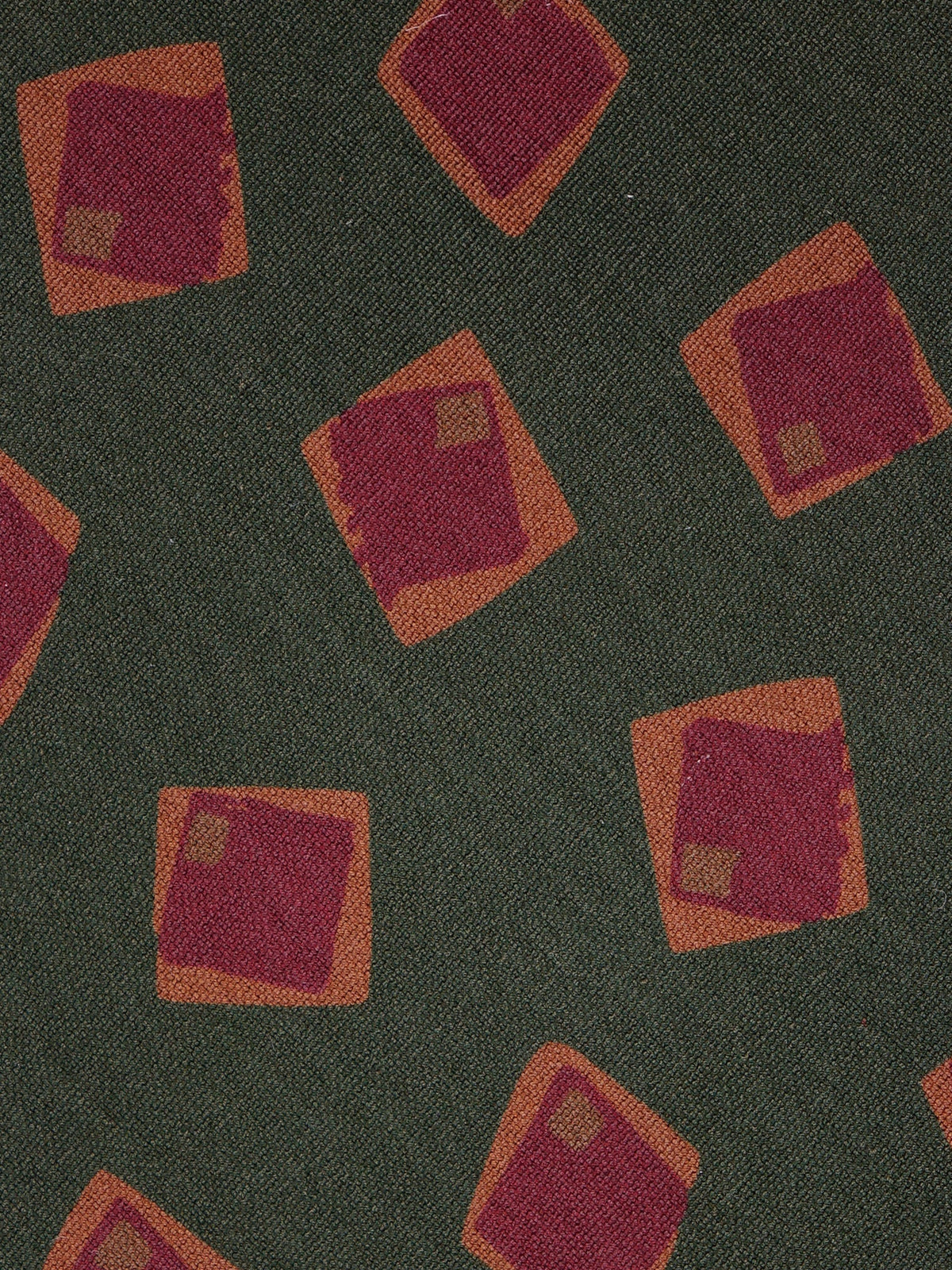 BILLS 3-fold tie in green madder silk