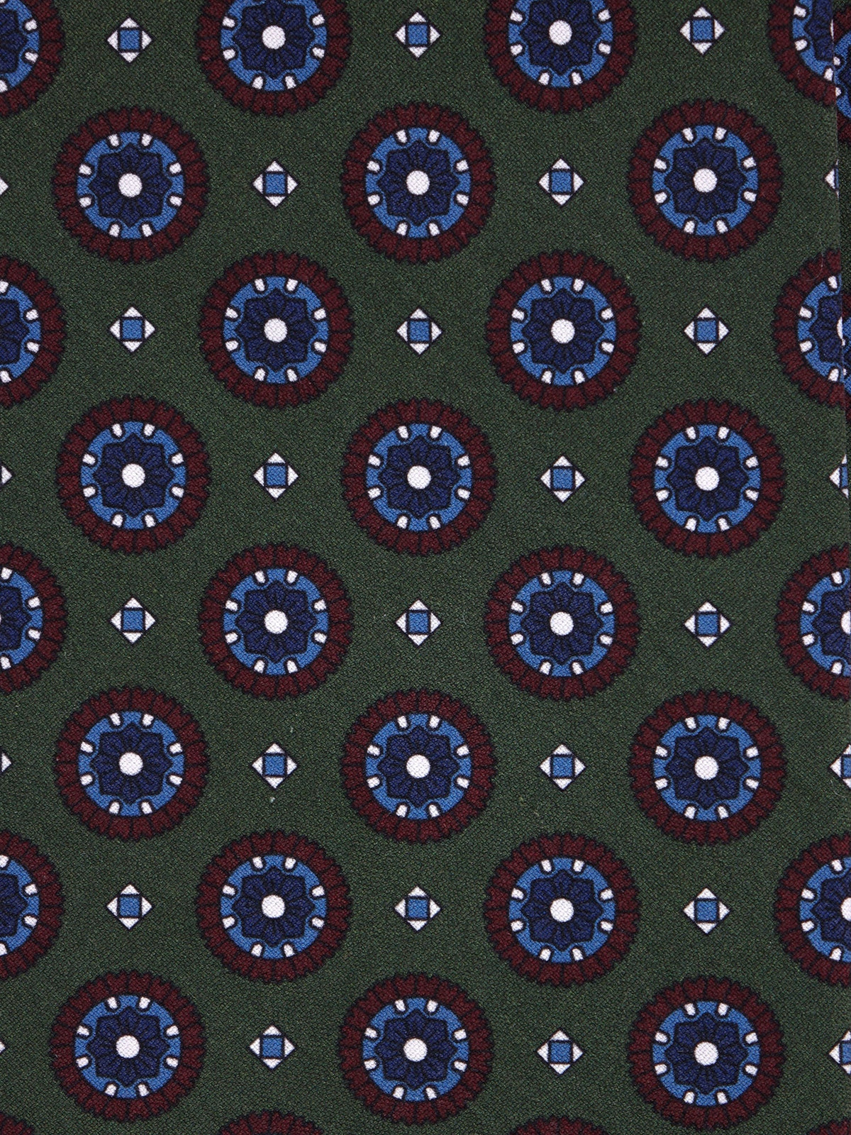 Green 3-fold tie in madder silk BILLY