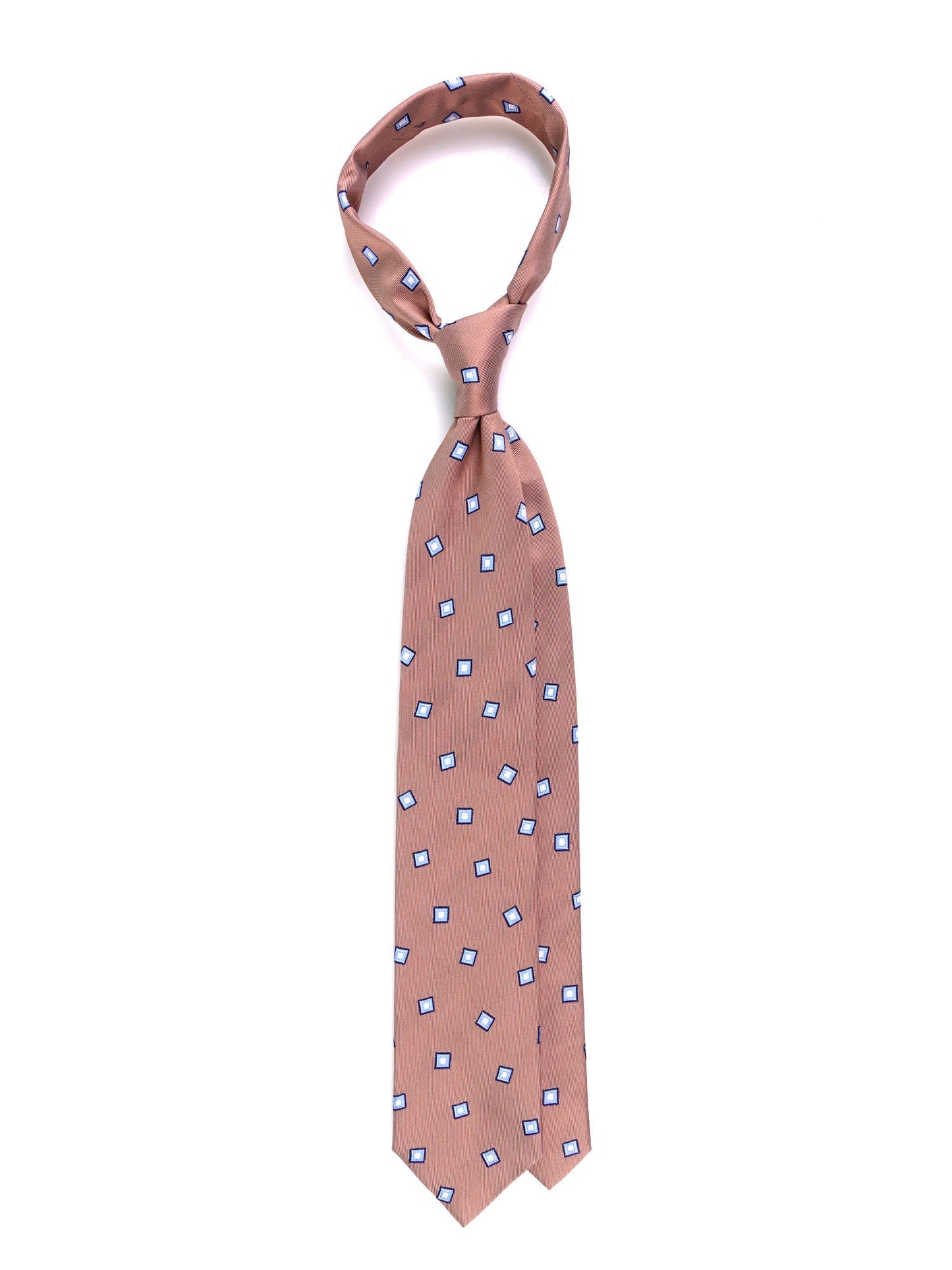 3 folds tie BIRDIE silk\cotton camel