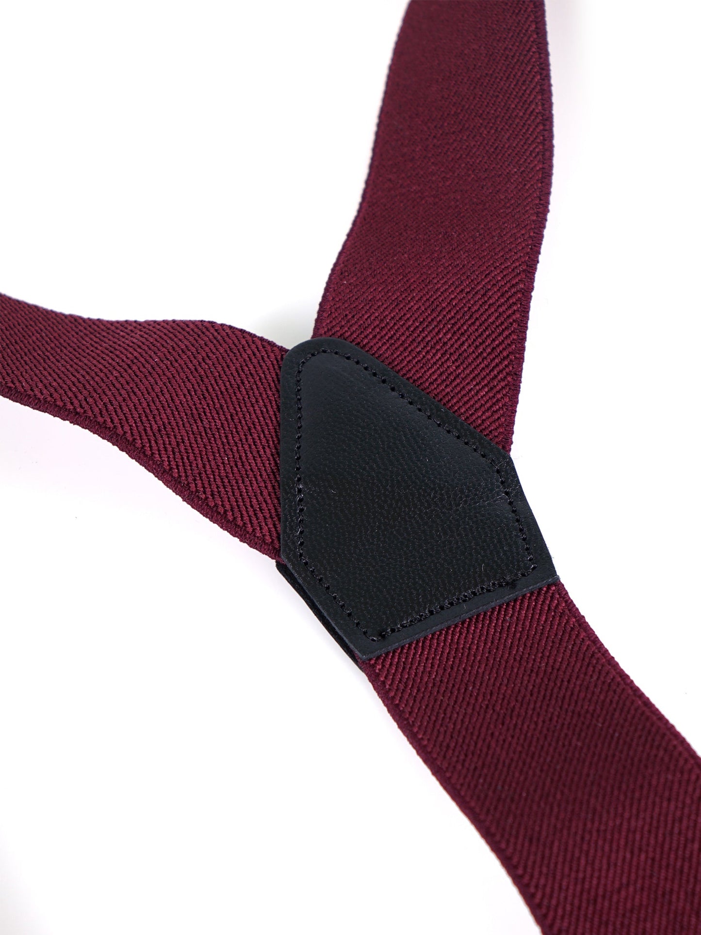 Bretella a Y in elastico con lacci in tessuto e clip ELASTIC Bordeaux