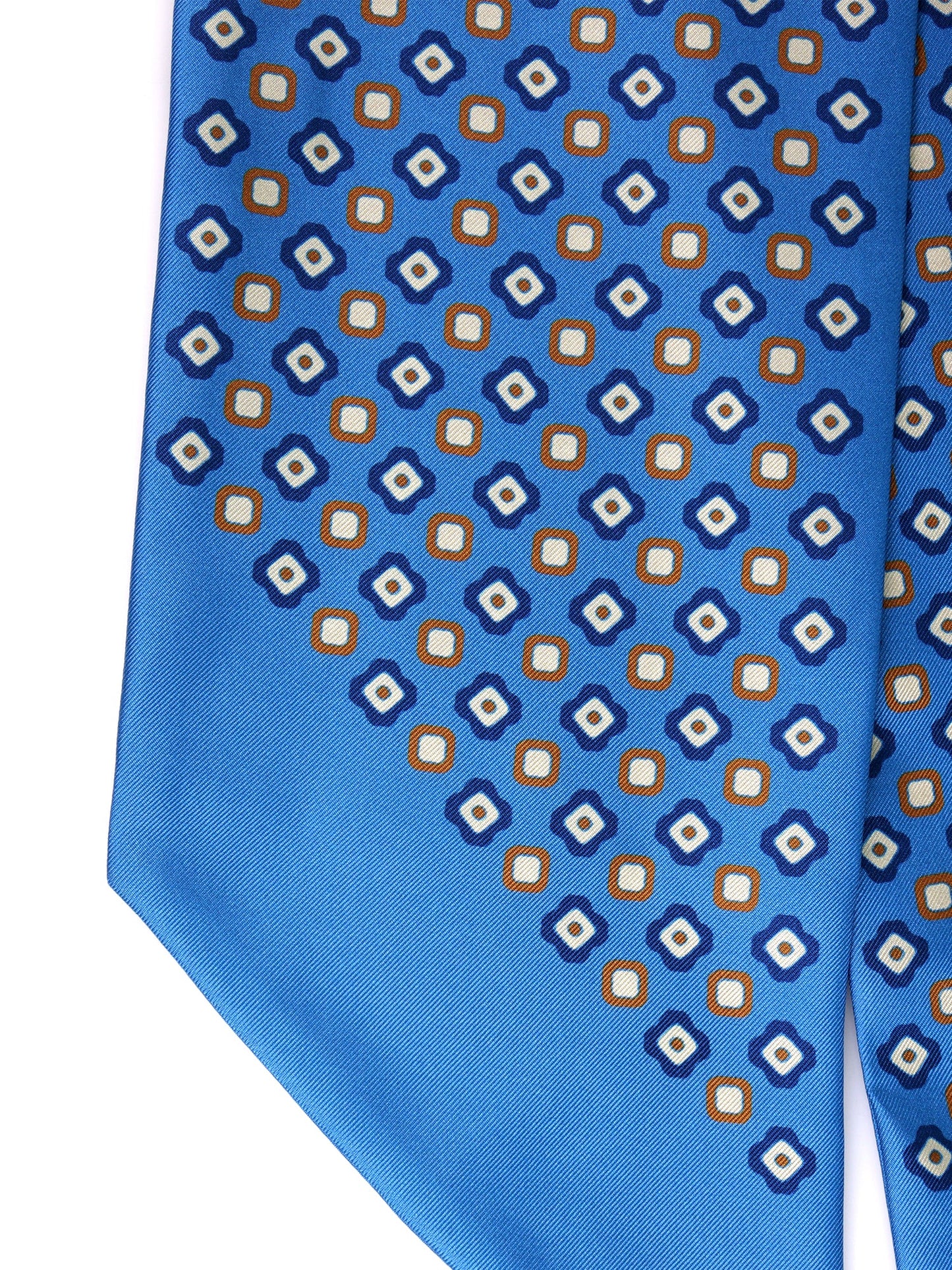 Turquoise twill silk twilly Caren