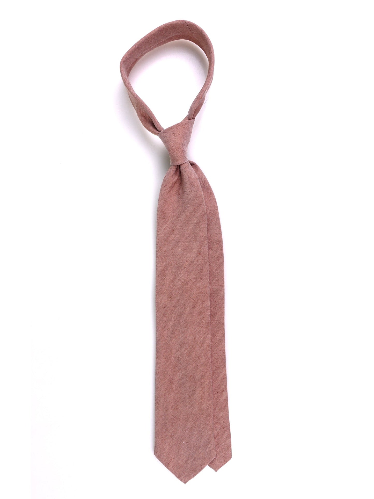 3 fold tie CARTIE silk\linen light brown