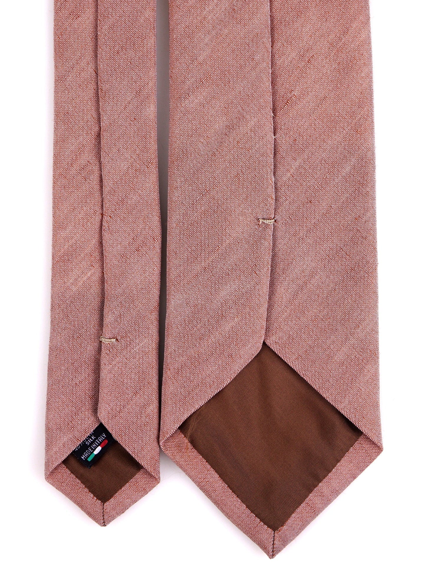 3 fold tie CARTIE silk\linen light brown