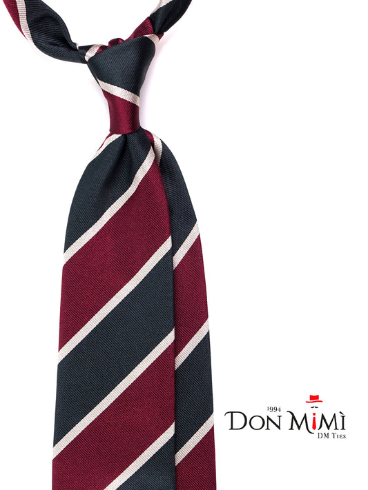 CHUCK 3-fold tie in green jacquard silk