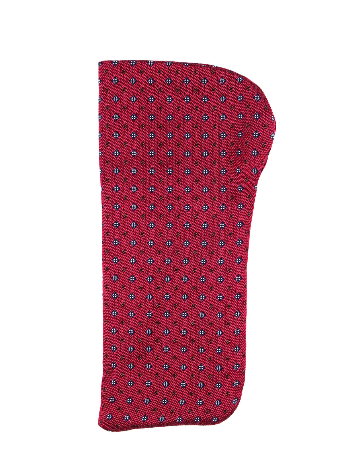 CIPRO red woven silk glasses case