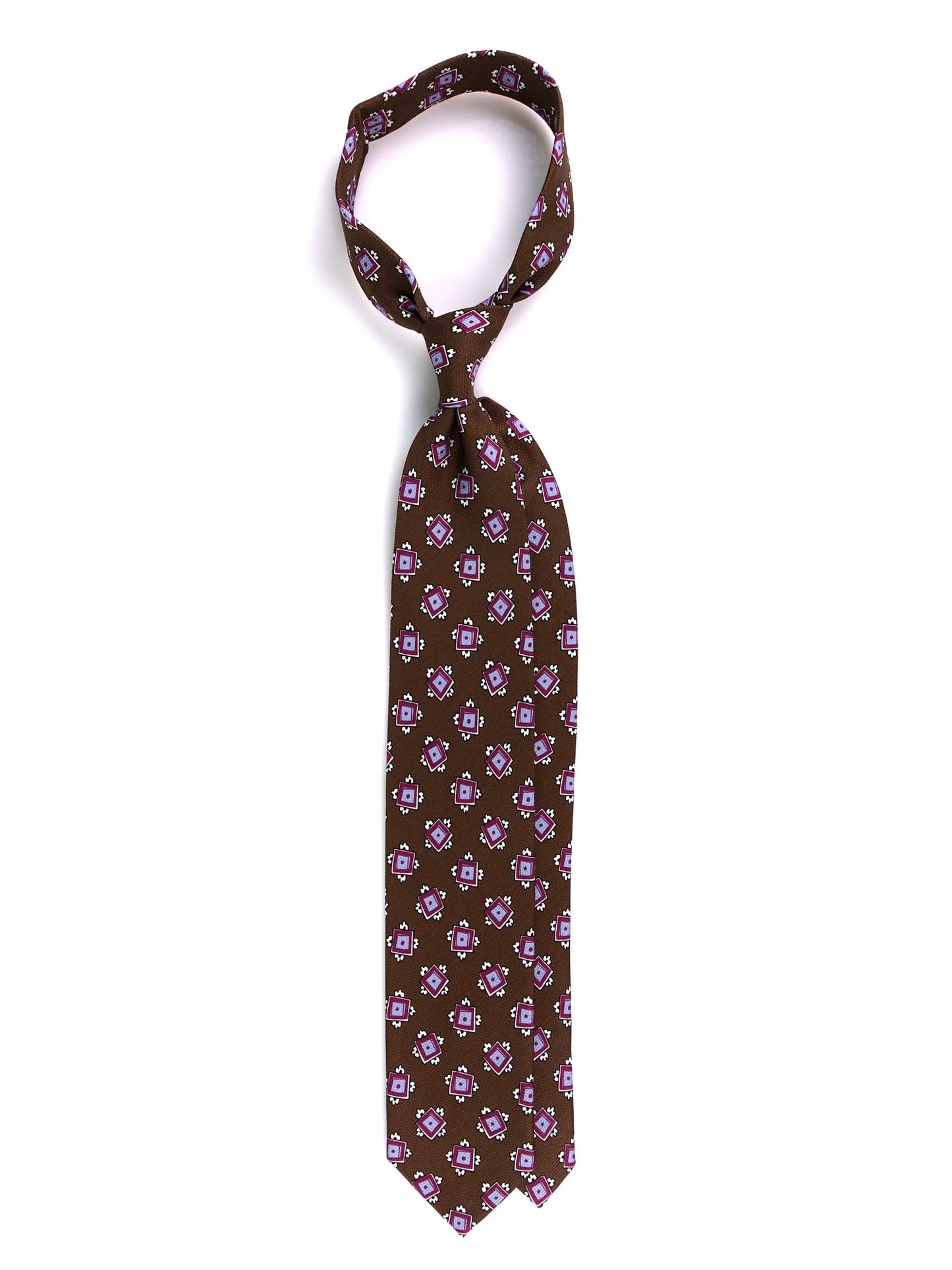 CLAY 3-fold tie olive green silk genadine