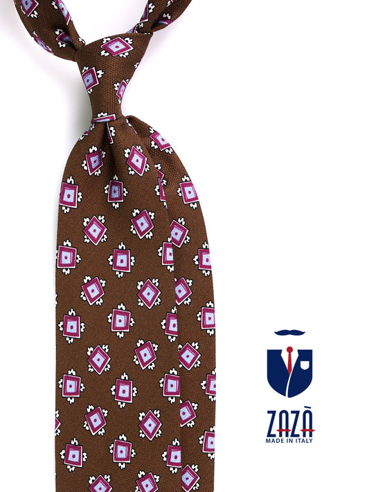 CLAY 3-fold tie olive green silk genadine