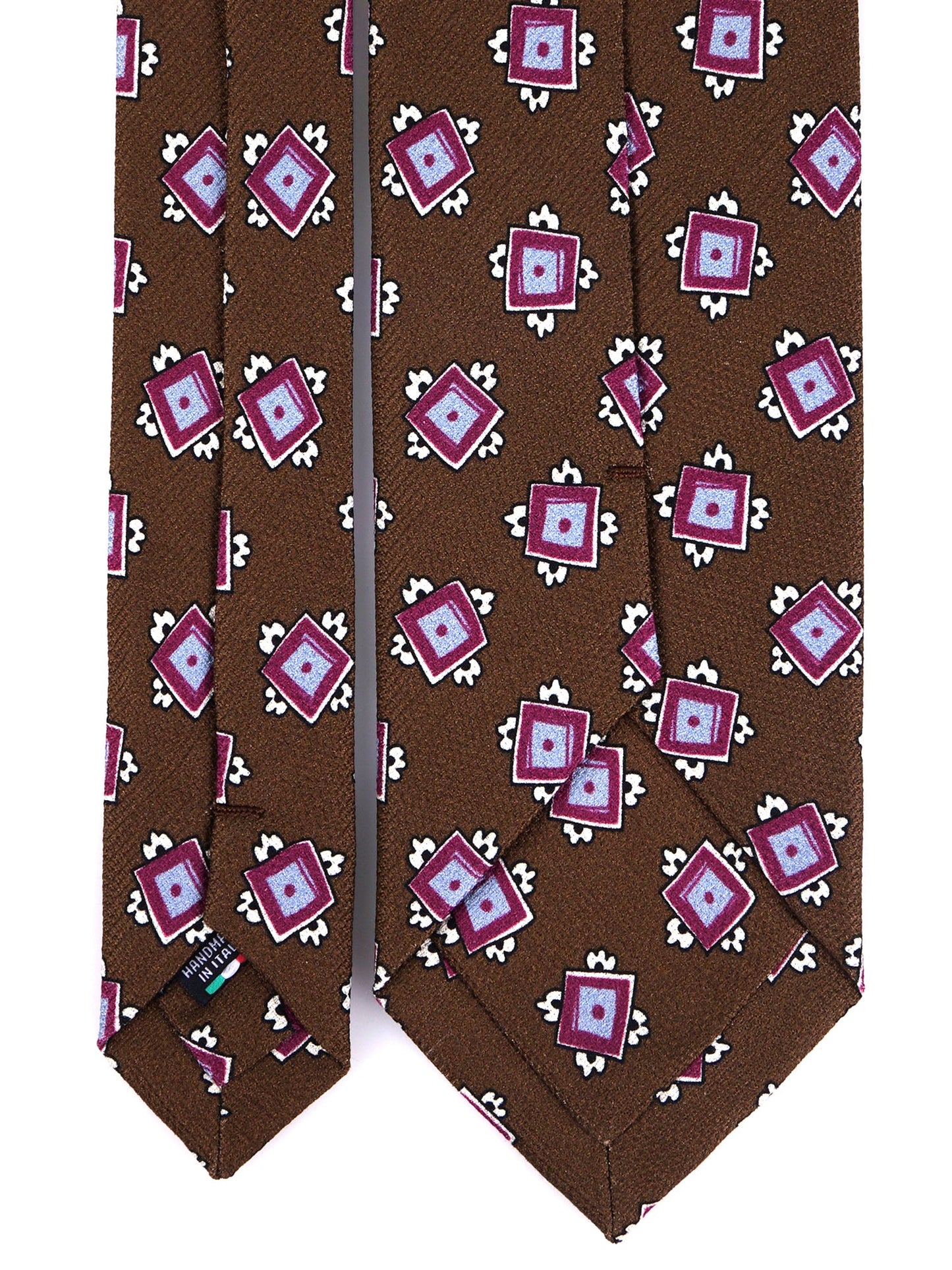 CLAY 3-fold tie olive green silk genadine
