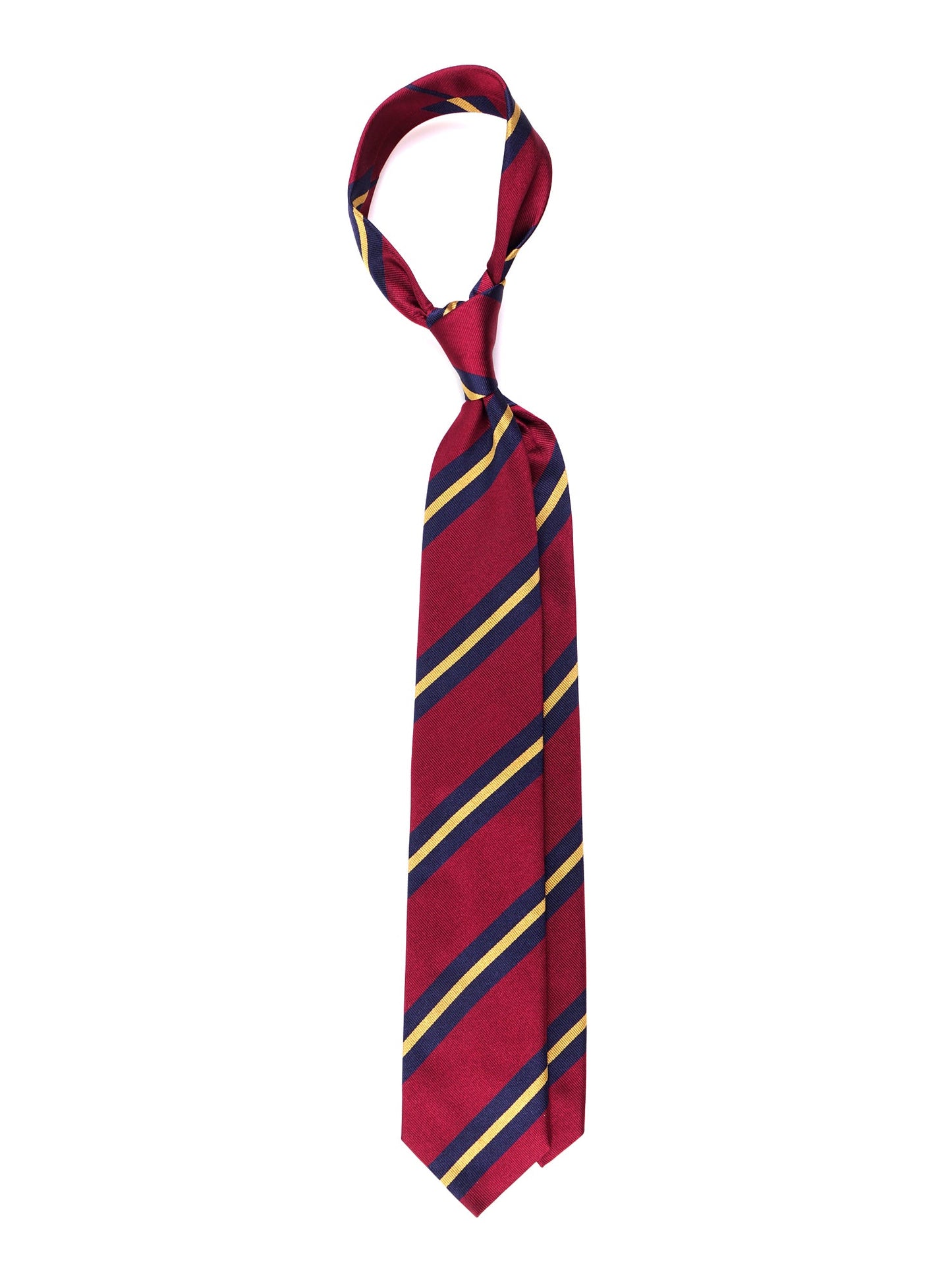 COLO 3-fold tie in burgundy jacquard silk