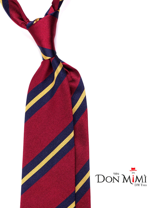 COLO 3-fold tie in burgundy jacquard silk