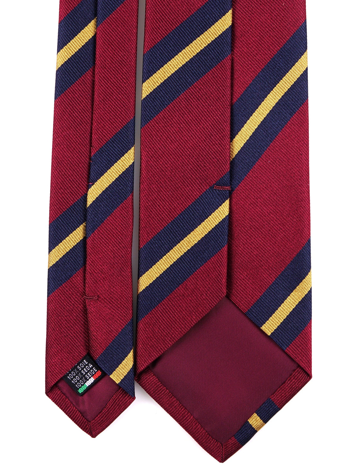 COLO 3-fold tie in burgundy jacquard silk