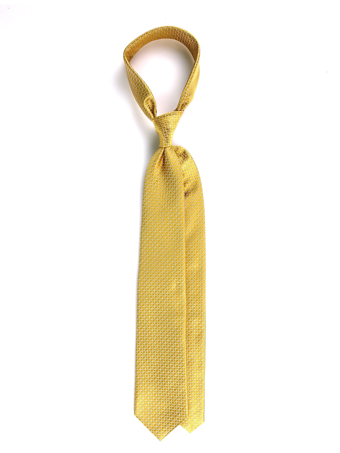 CONNORS 3-fold tie in gold woven silk