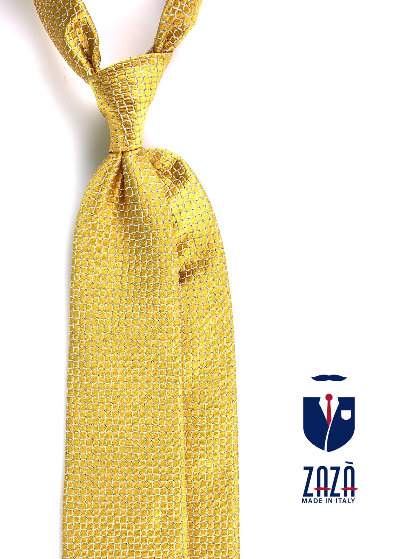 CONNORS 3-fold tie in gold woven silk