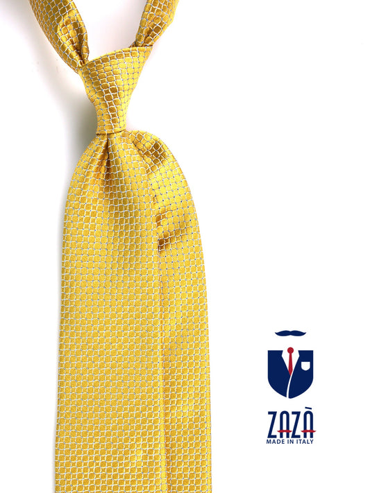 CONNORS 3-fold tie in gold woven silk