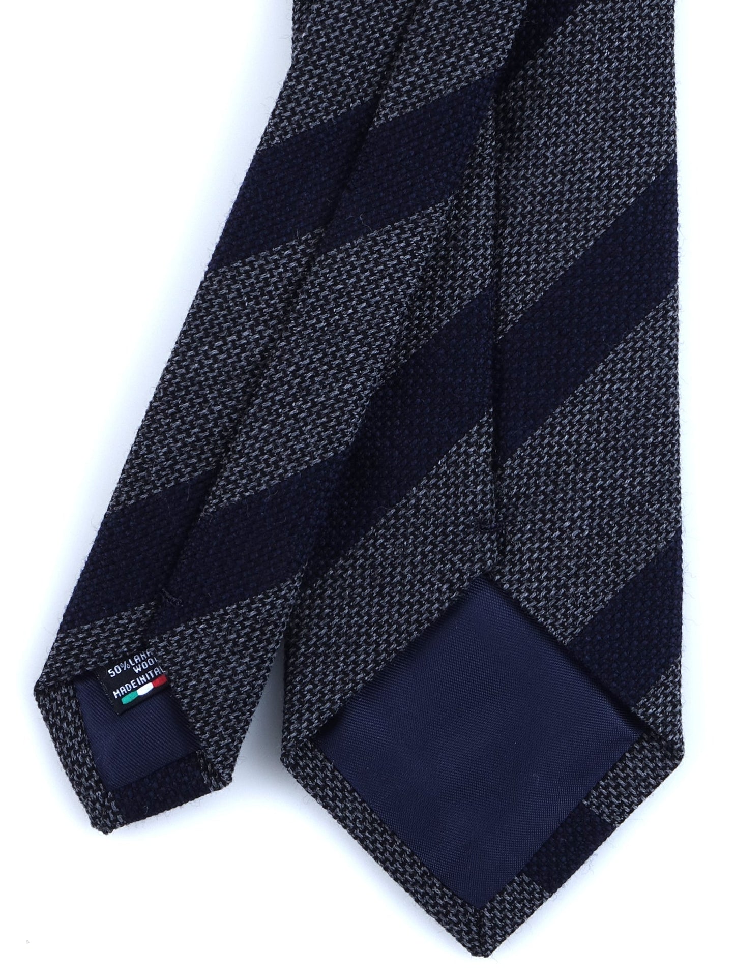 Gray 3 Folds Wool/Silk Tie WILLOW