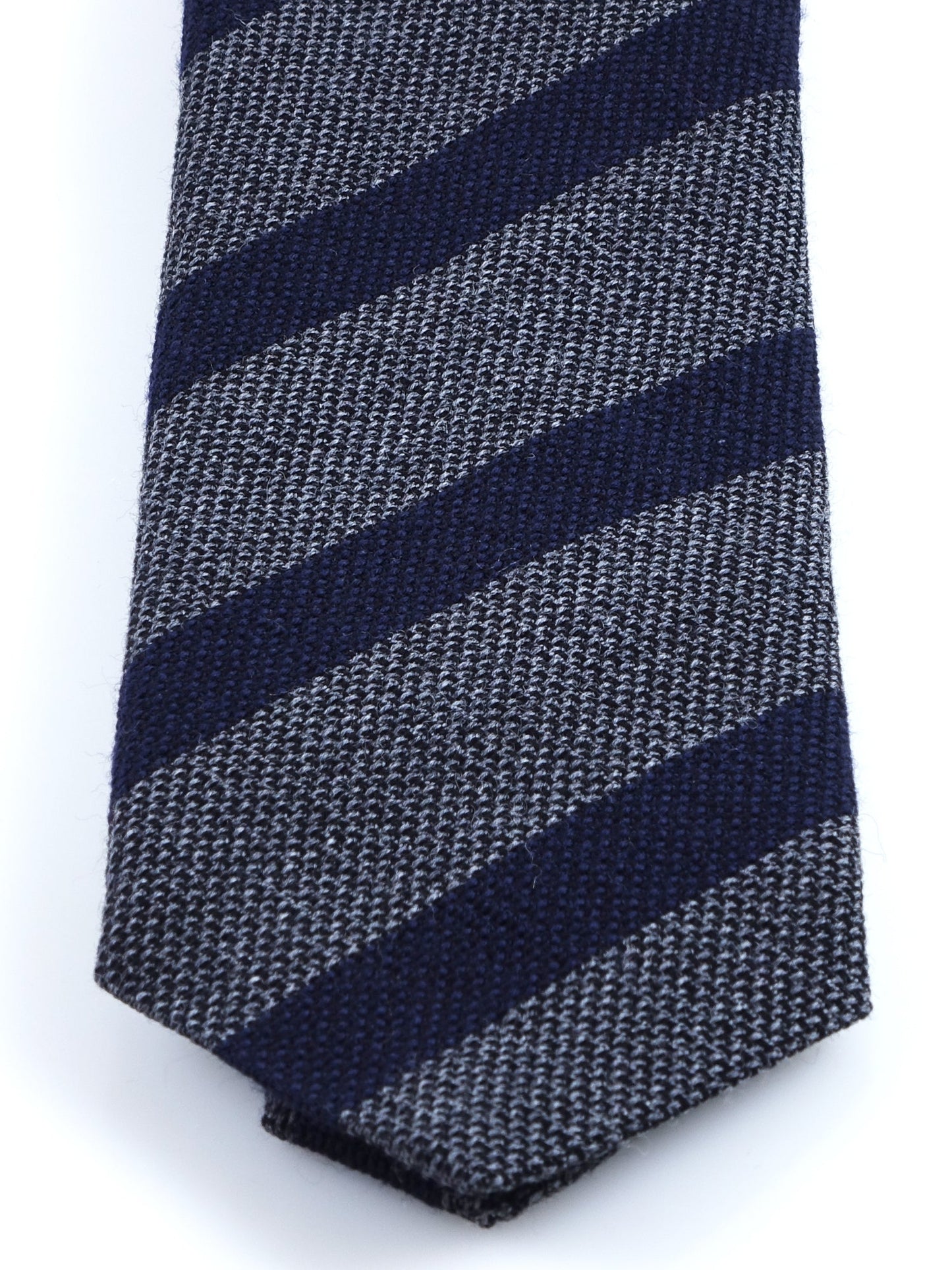 Gray 3 Folds Wool/Silk Tie WILLOW