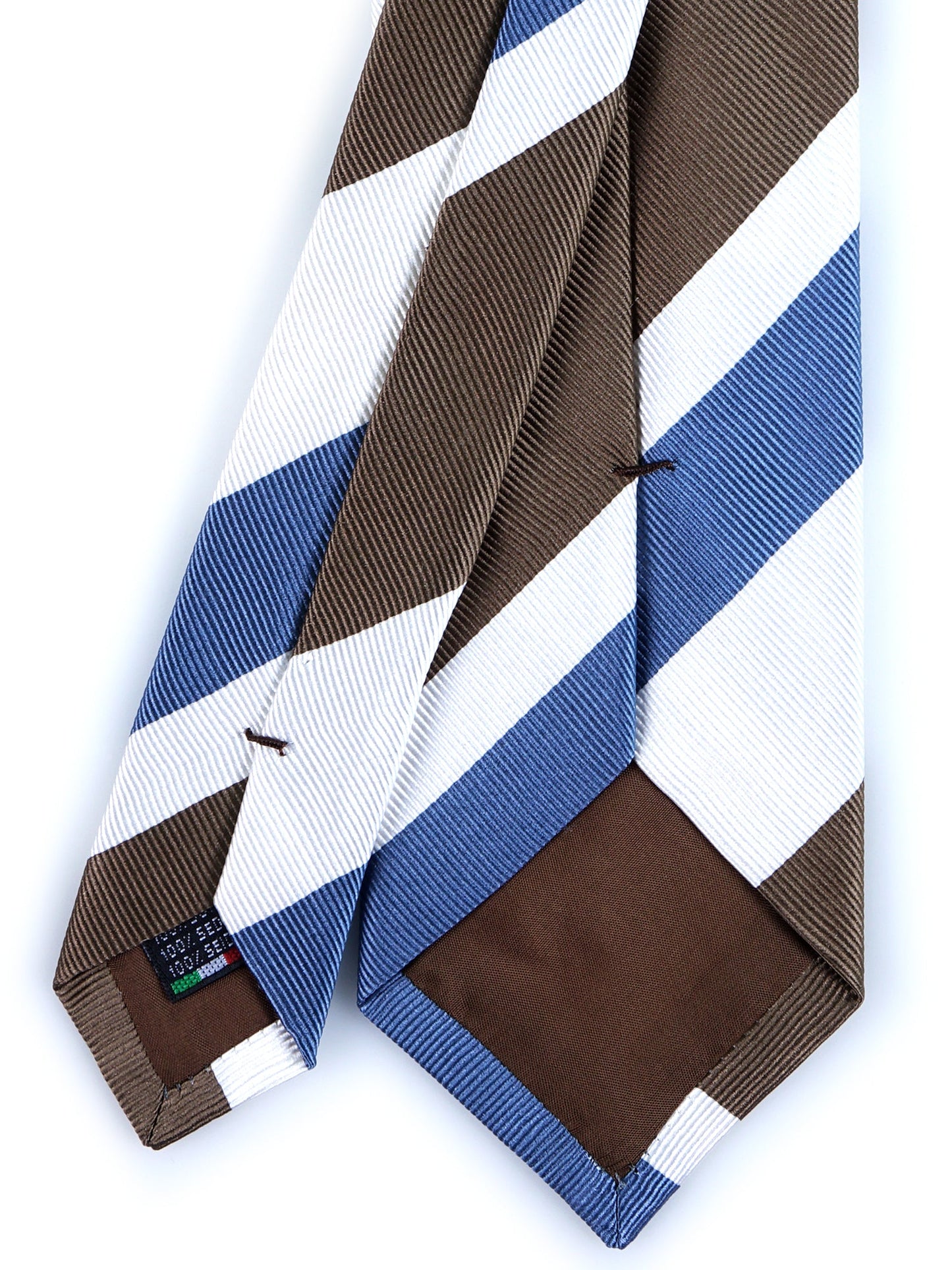 Beige 3 Folds AKUMA Jacquard Silk Tie
