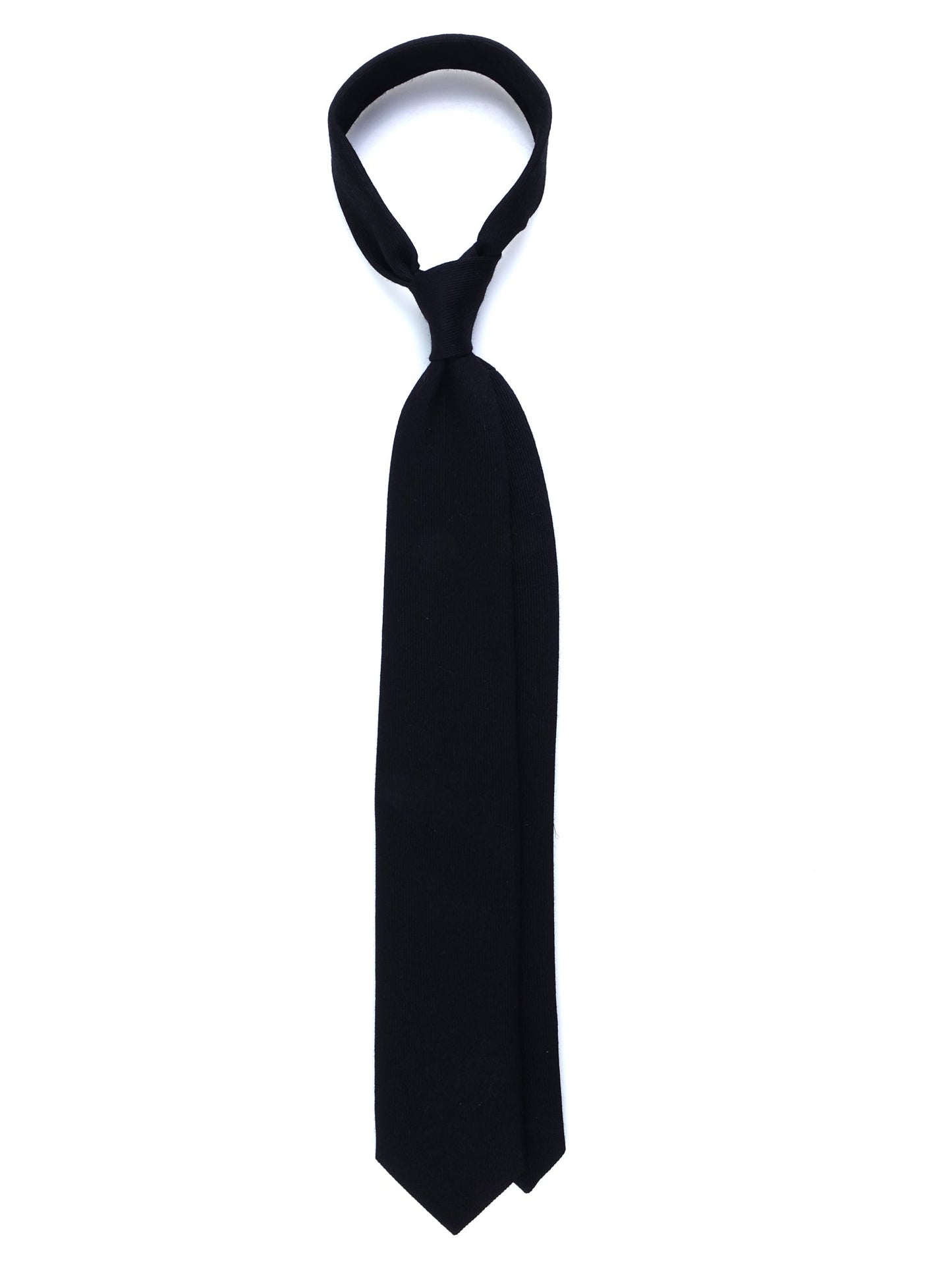 Black Tie 3 Folds TINA in wool/silk