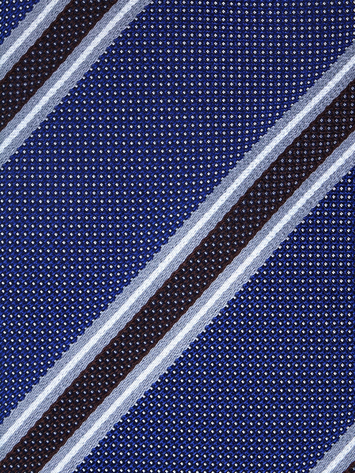 Blue Tie with 3 Folds MIAMI in Jacquard Silk