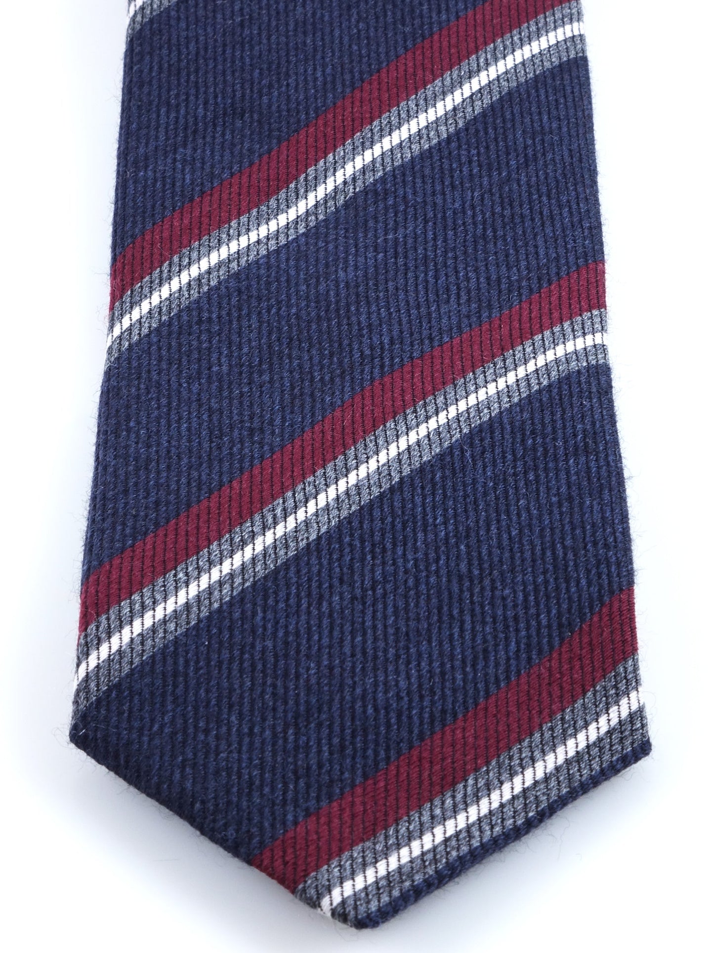 Blue 3 Fold Wool/Silk Tie ABIGAIL