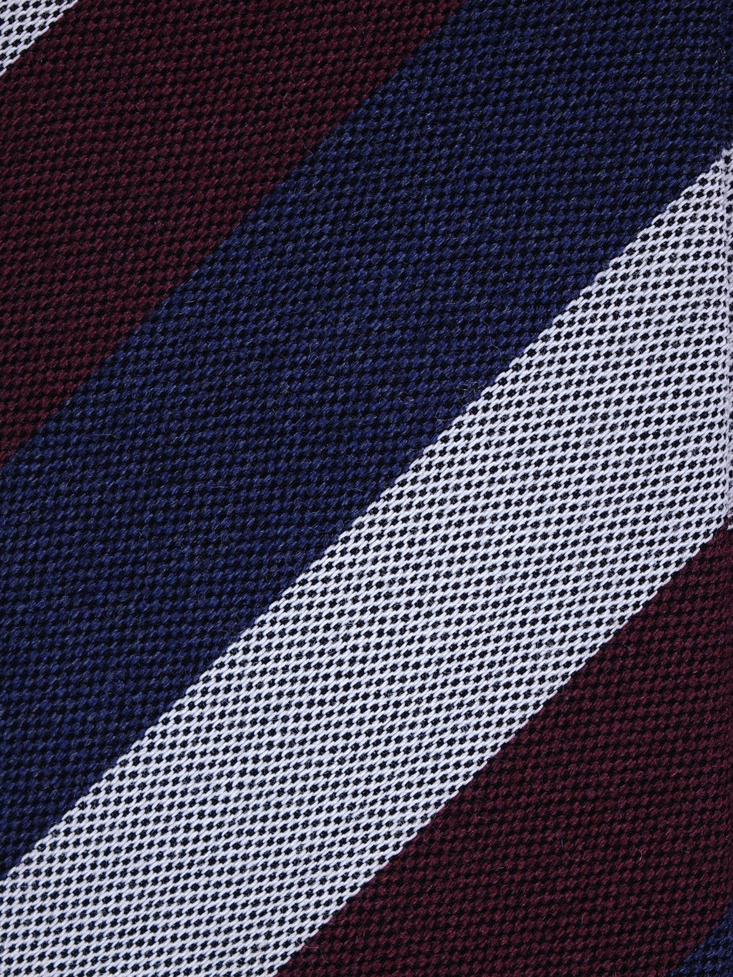 Blue/Burgundy 3 Fold Wool/Silk Tie MIRANDA
