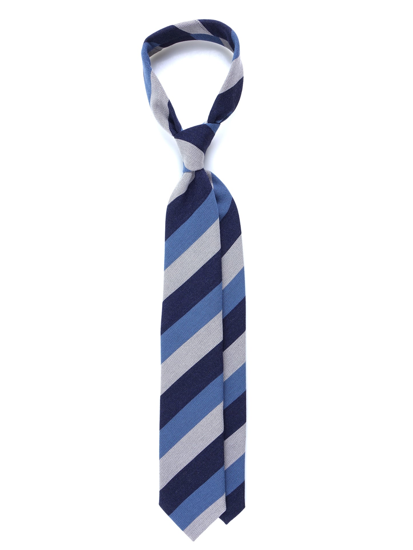 Blue/Sky Blue 3 Folds Wool/Silk Tie MIRANDA