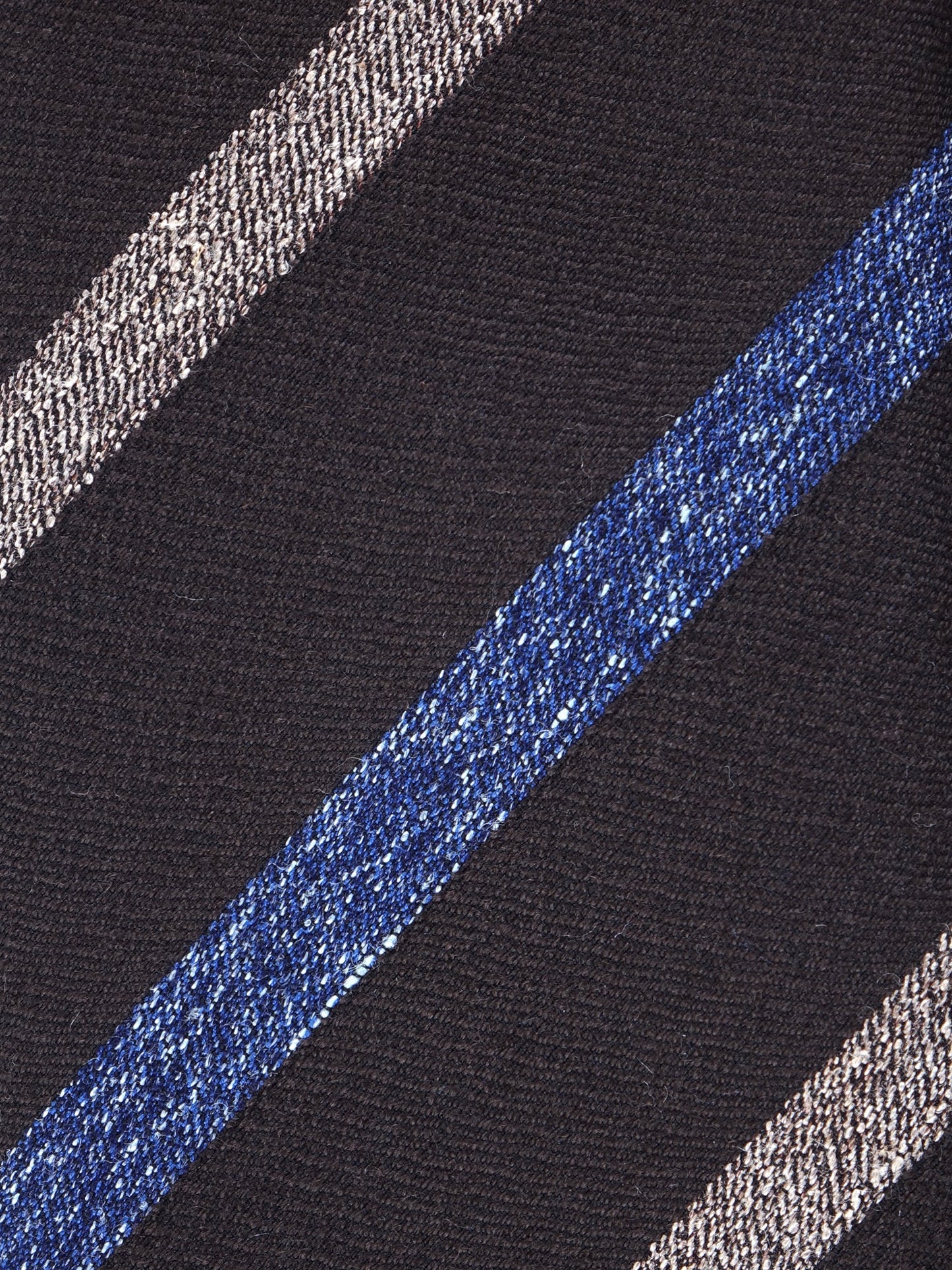 Brown 3 folds Wool/Silk Tie NABIR