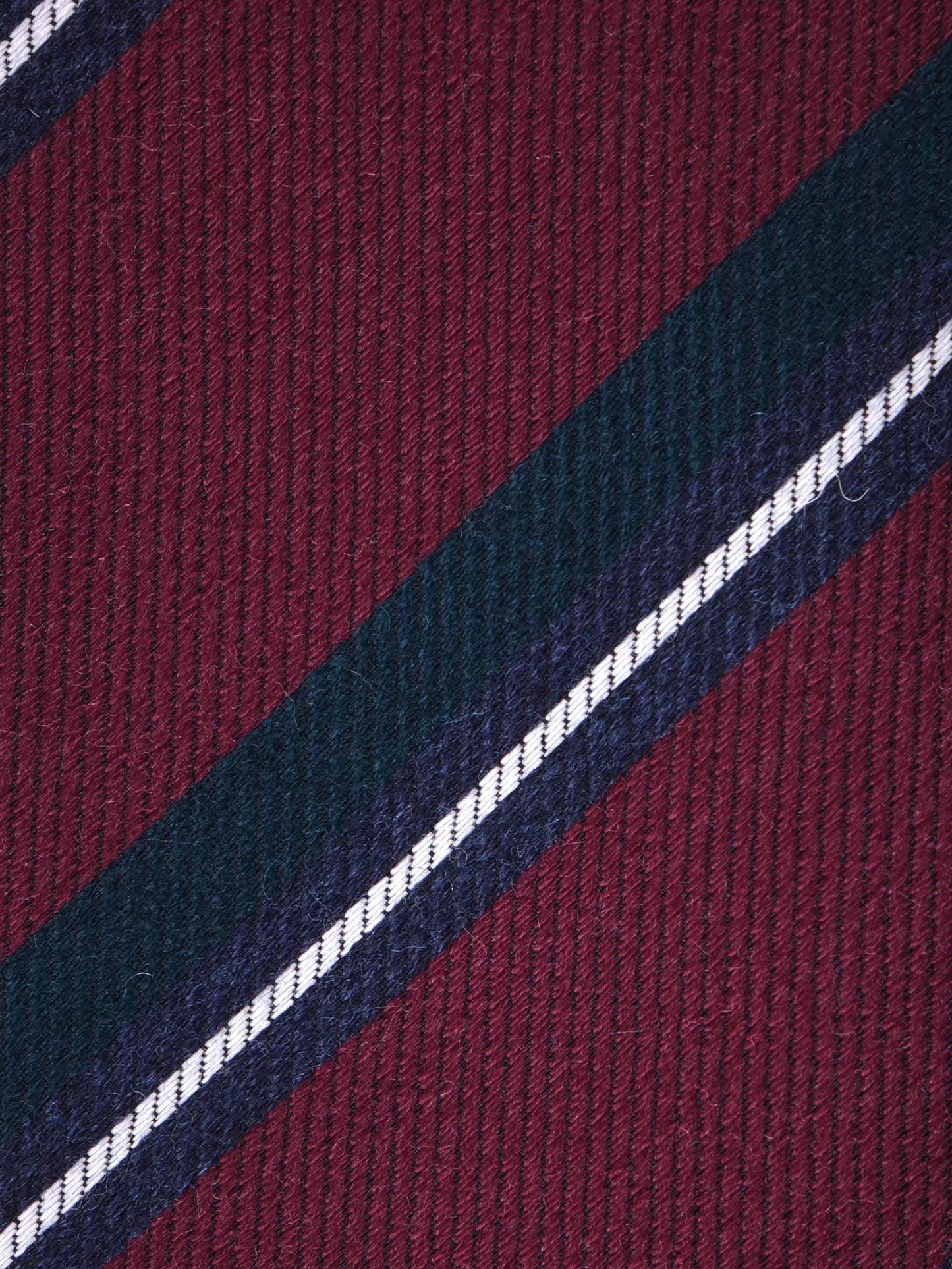 Burgundy Tie with 3 Folds in Wool/Silk ABIGAIL