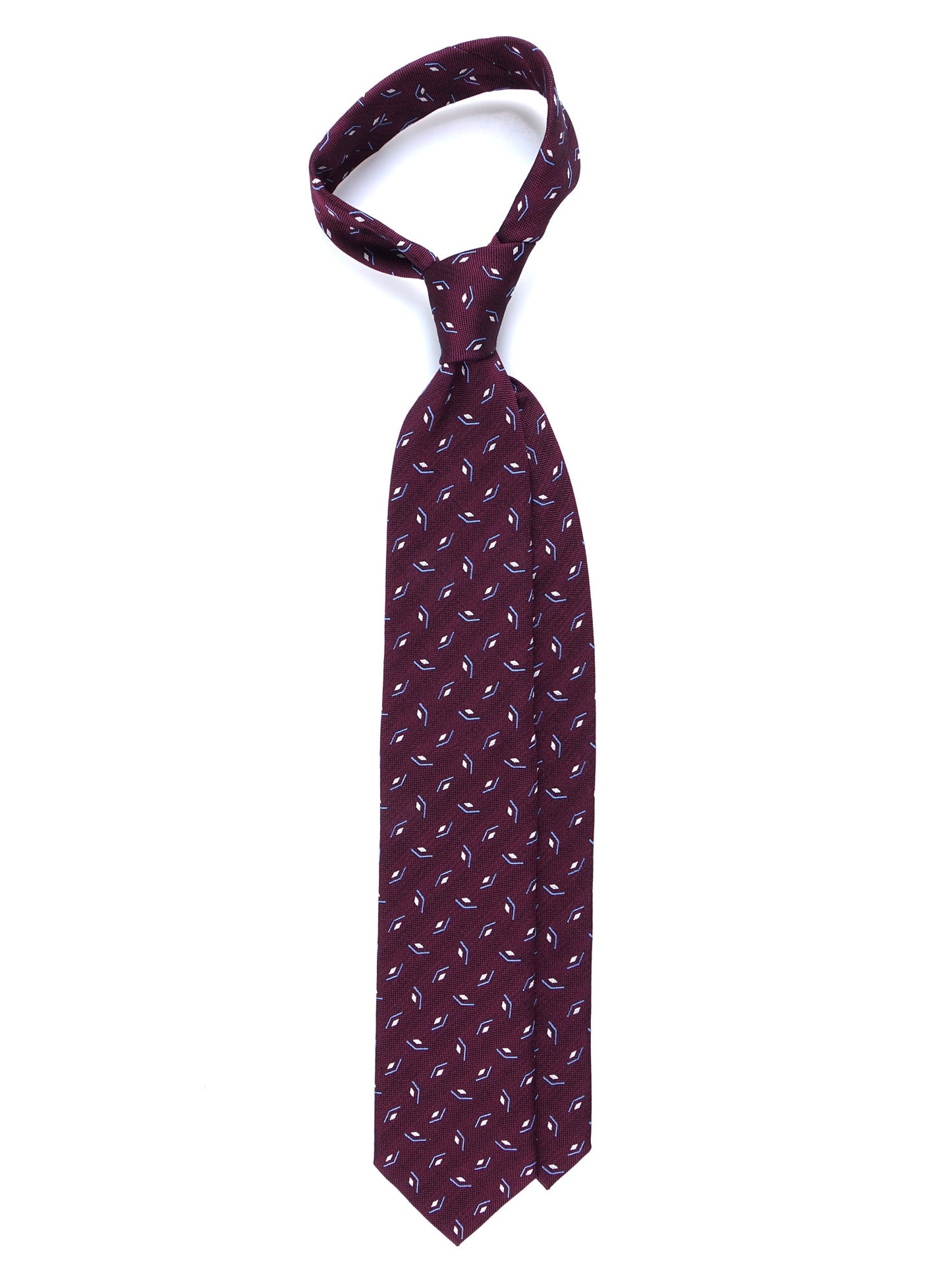 Bordeaux 3 fold Silk/Cotton Tie GALACE