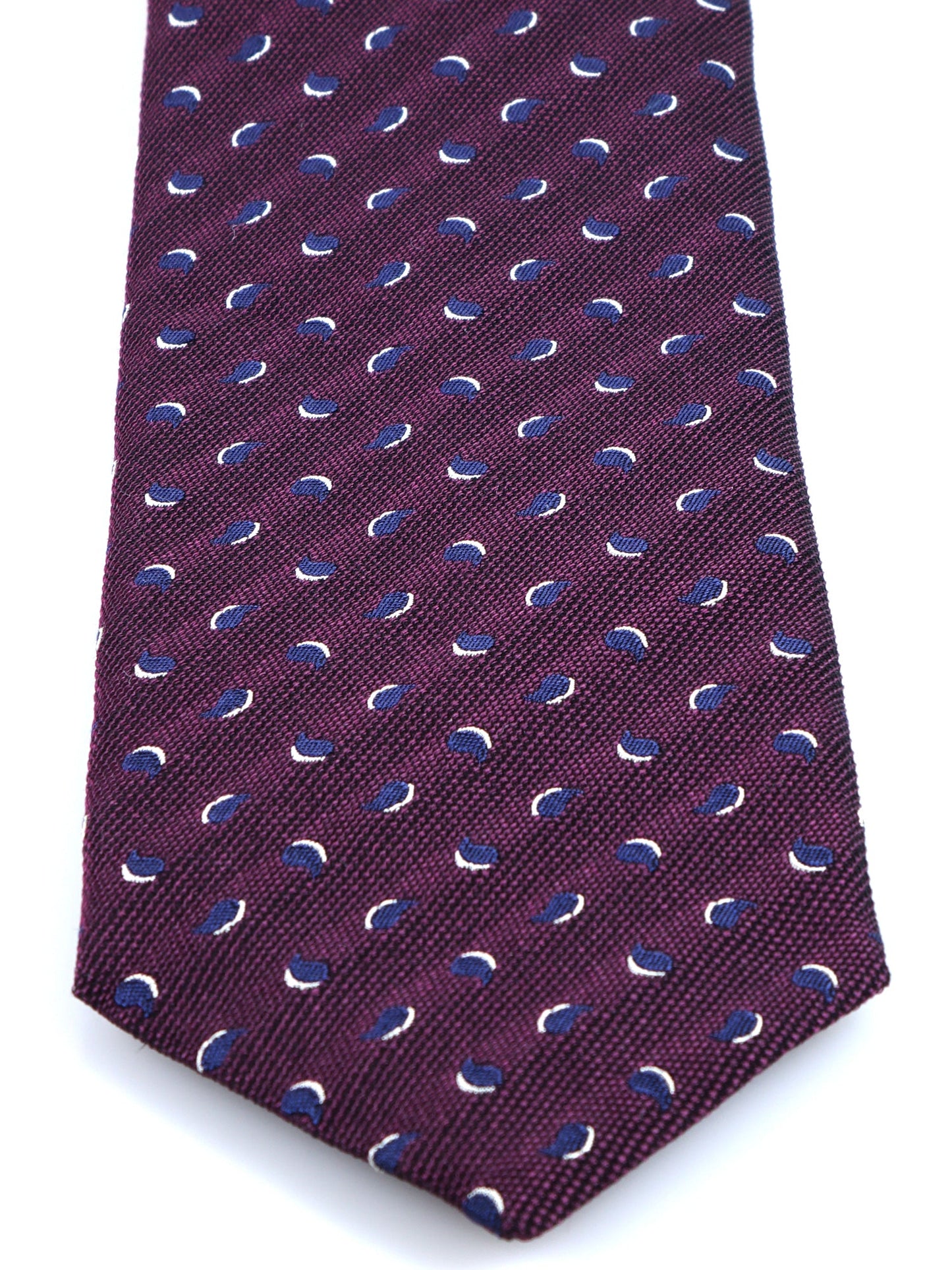 Bordeaux 3 fold Silk/Cotton Tie LEILA