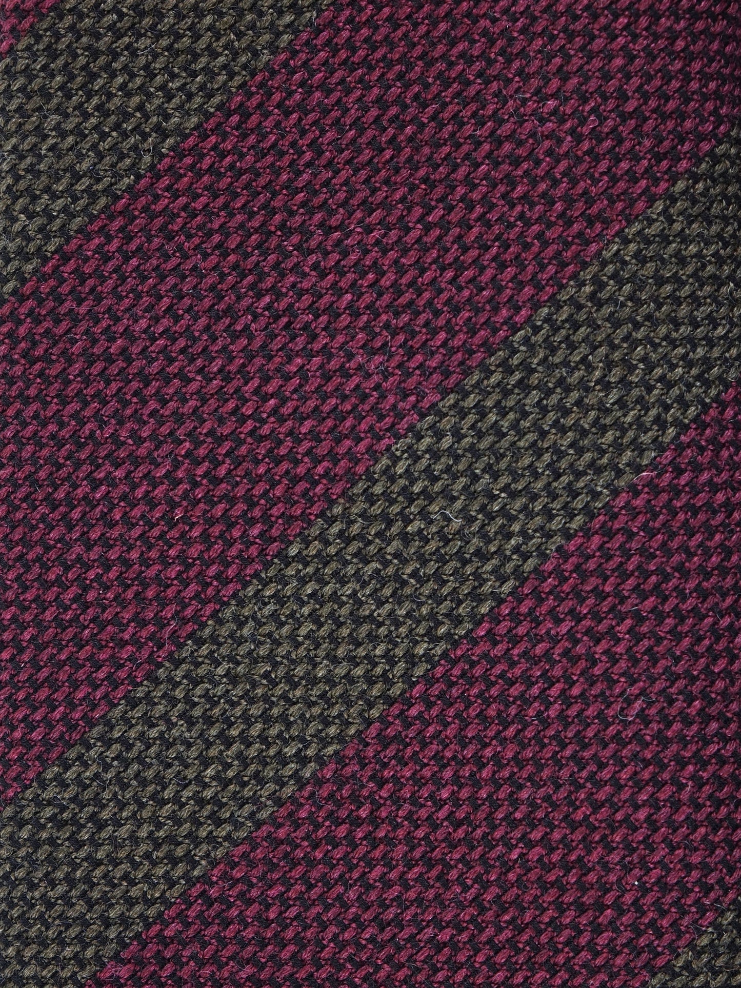 Bordeaux tie with 3 folds in wool/silk WILLOW