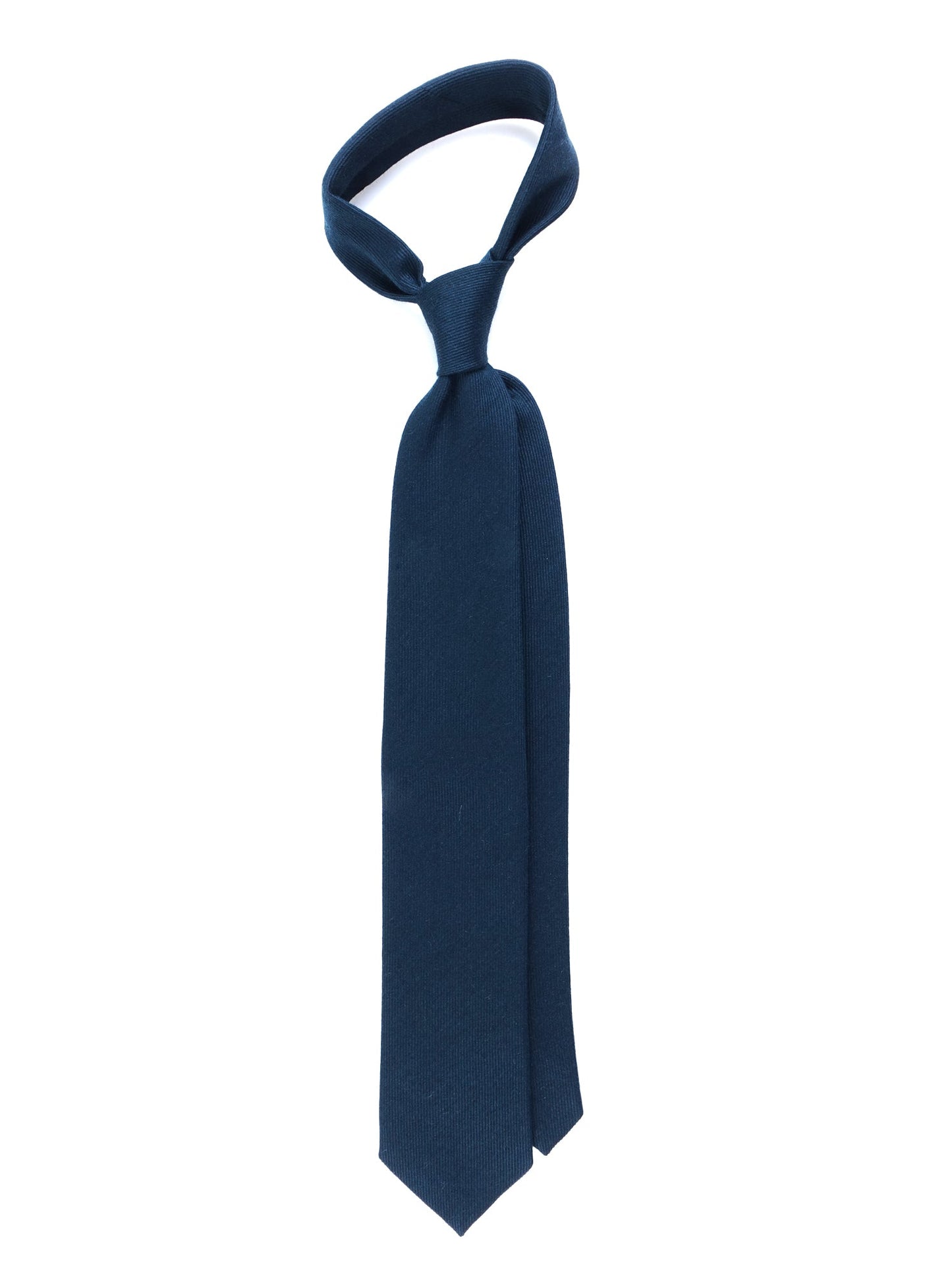 Forest Green Tie 3 Fold TINA in wool/silk